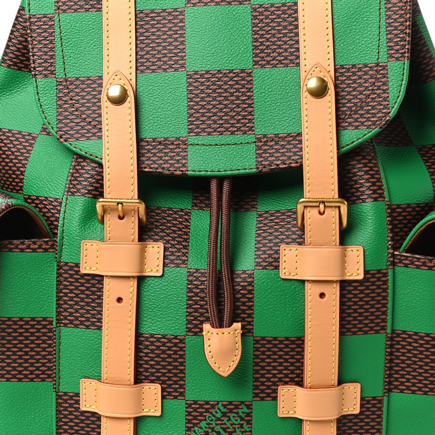 Damier Pop Christopher MM Backpack Green