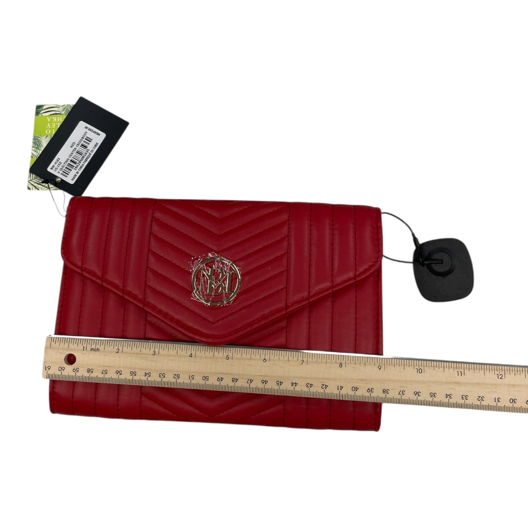 Handbag By Badgley Mischka In Red, Size:Medium