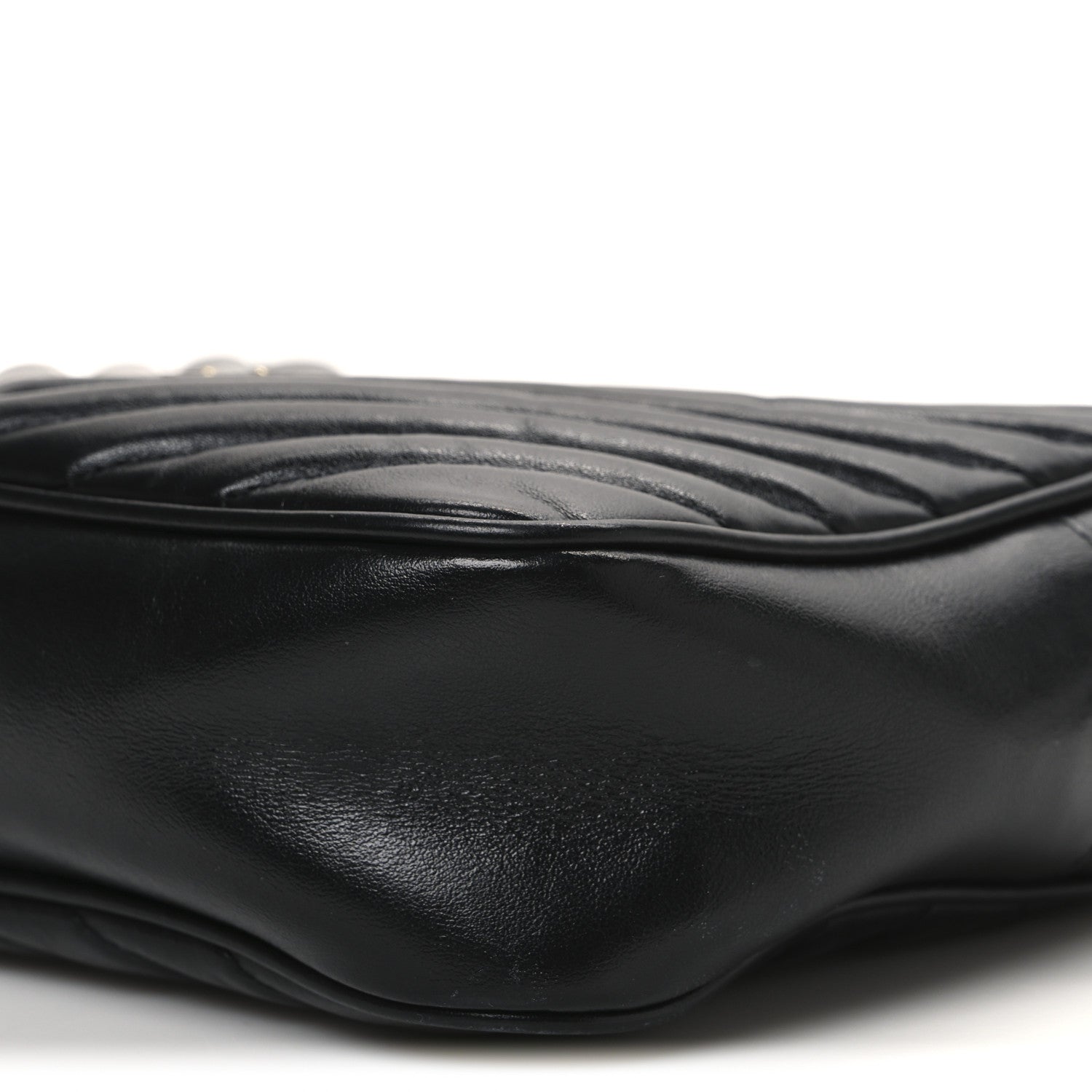 Calfskin Matelasse Monogram Lou Camera Bag Black