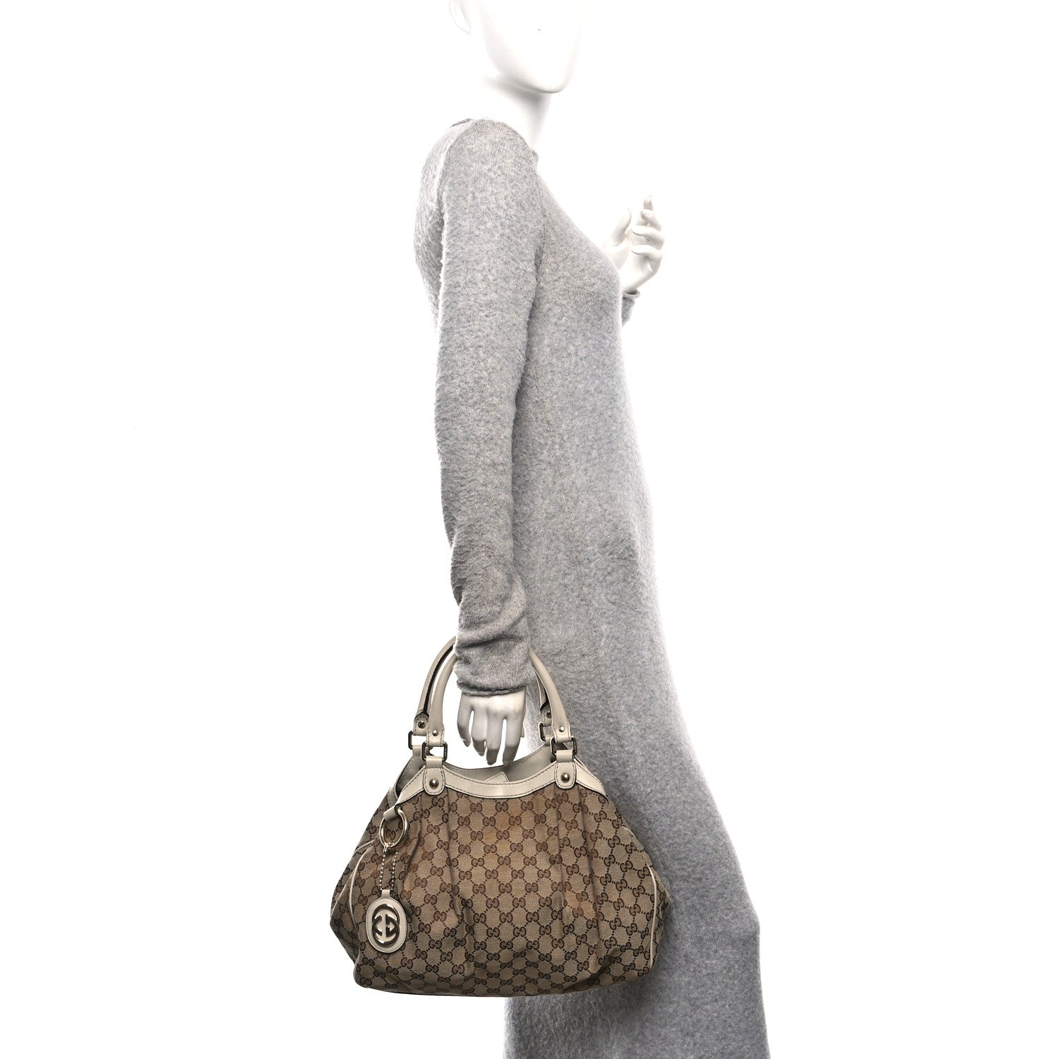 Monogram Medium Sukey Tote Off White