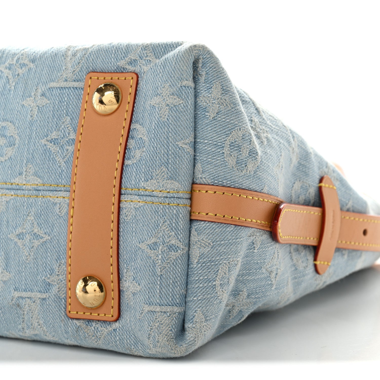 Monogram Denim CarryAll PM Sky Blue