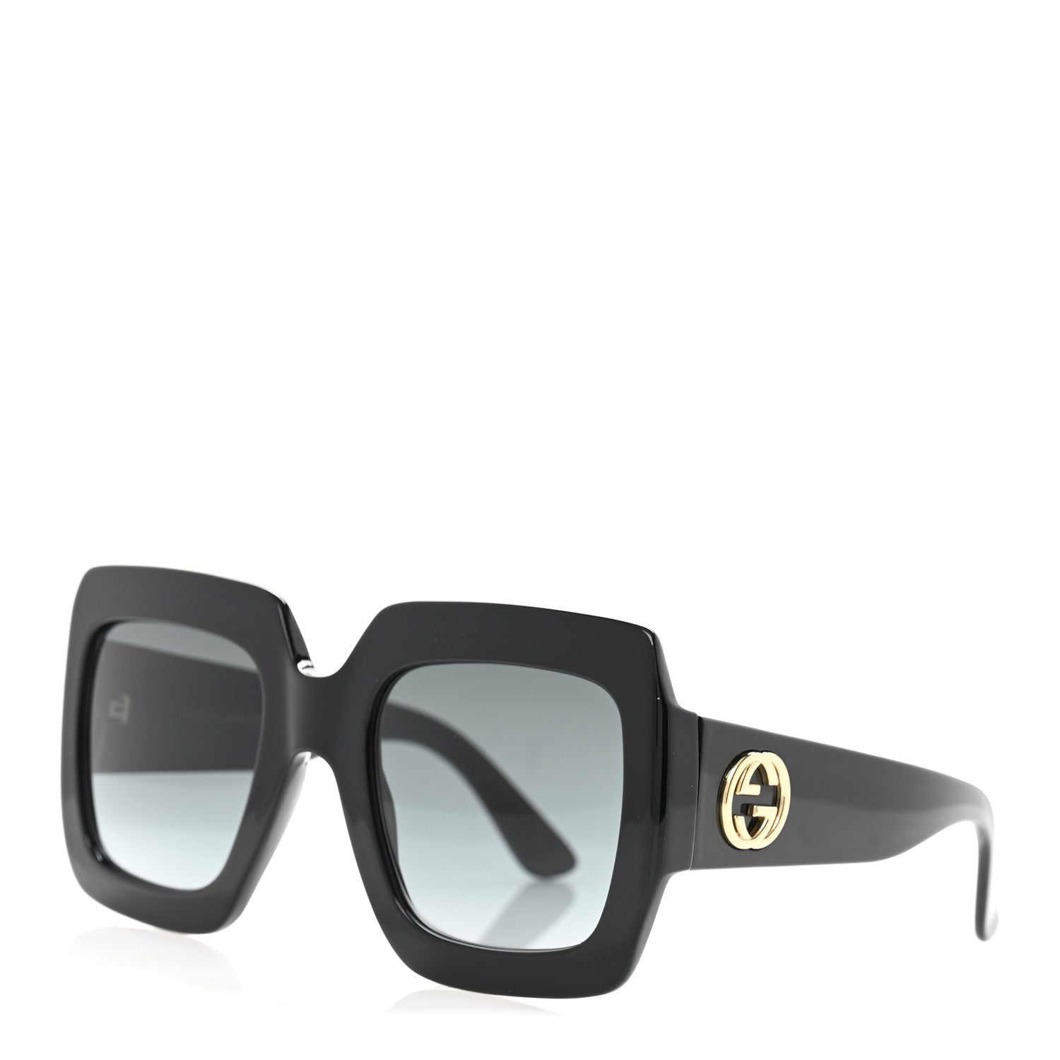 Acetate Square Frame Sunglasses GG0053SN Black