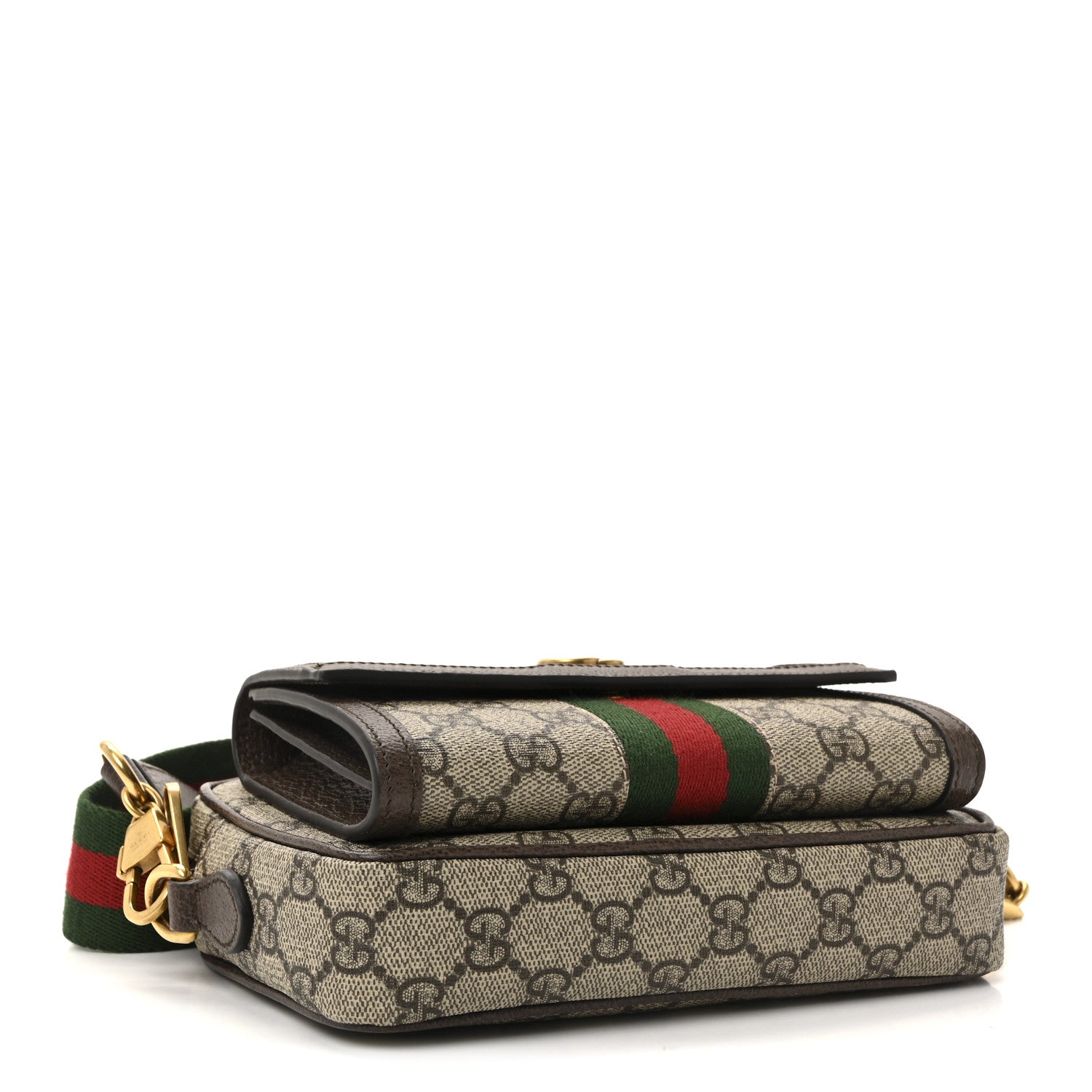 GG Supreme Monogram Web Mini Ophidia Bag Beige Ebony