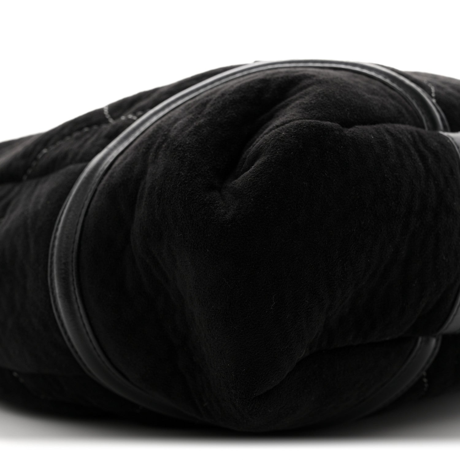 Microsuede Quilted Rodeo Drive Hobo Black