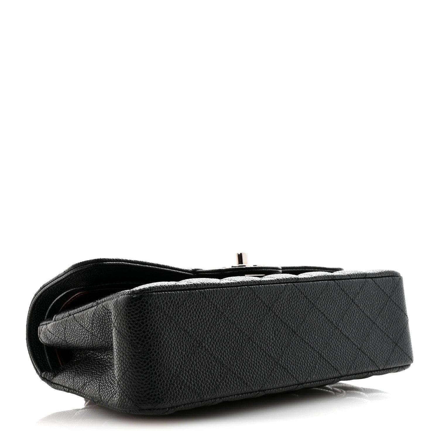 Caviar Quilted Small Double Flap Black