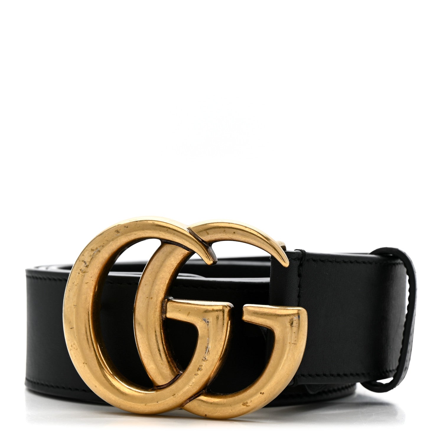 Calfskin Double G 85 34 Belt Black