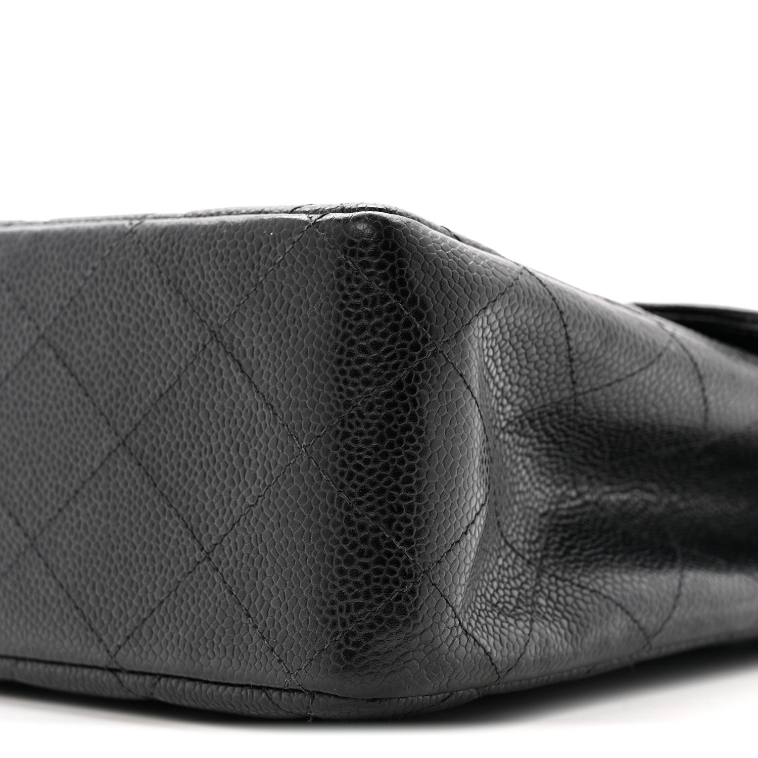 Caviar Jumbo Single Flap Black