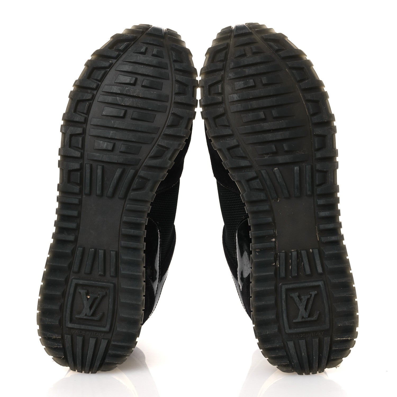 Suede Monogram Run Away Sneakers 36.5 Black