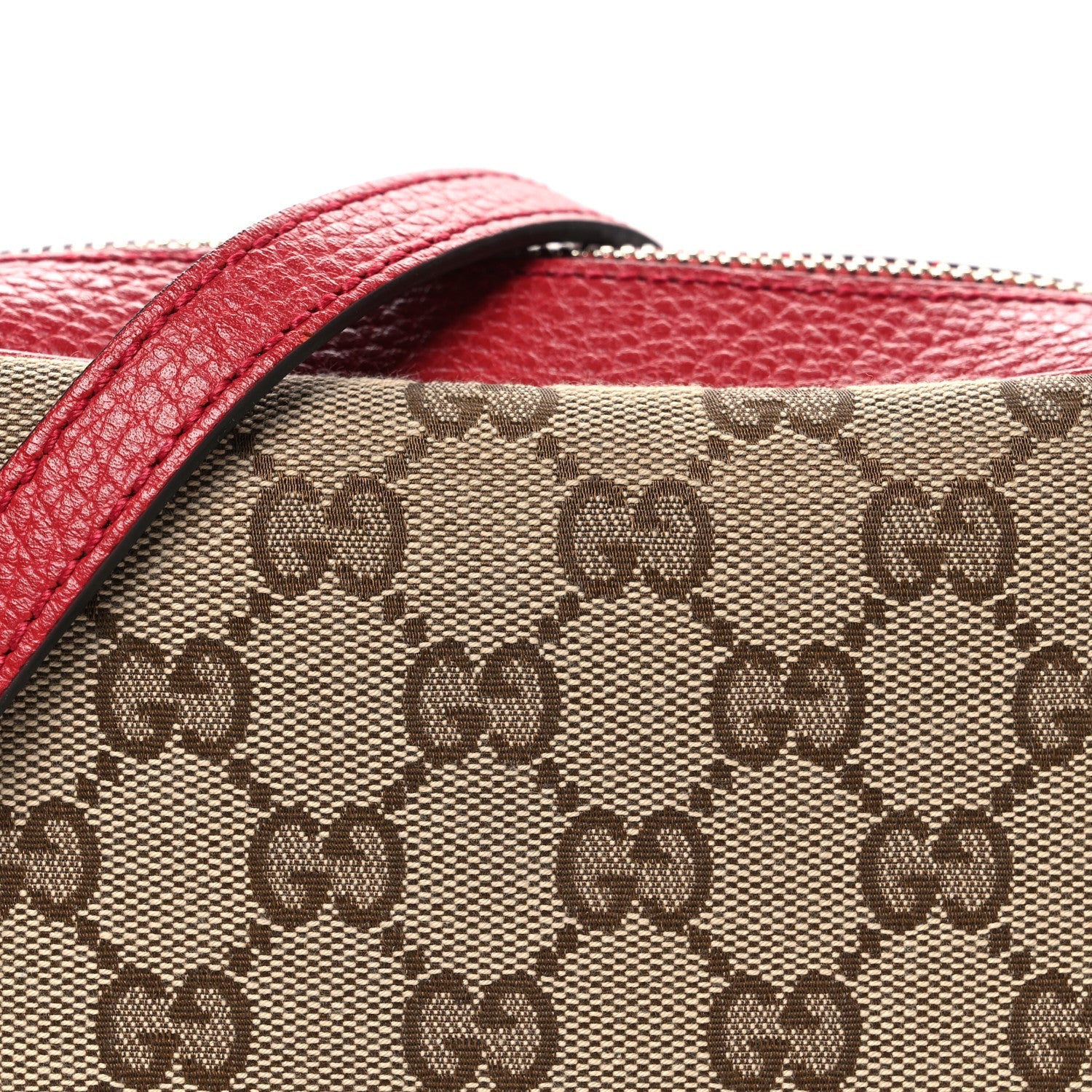 Monogram Mini Bree Messenger Bag Red