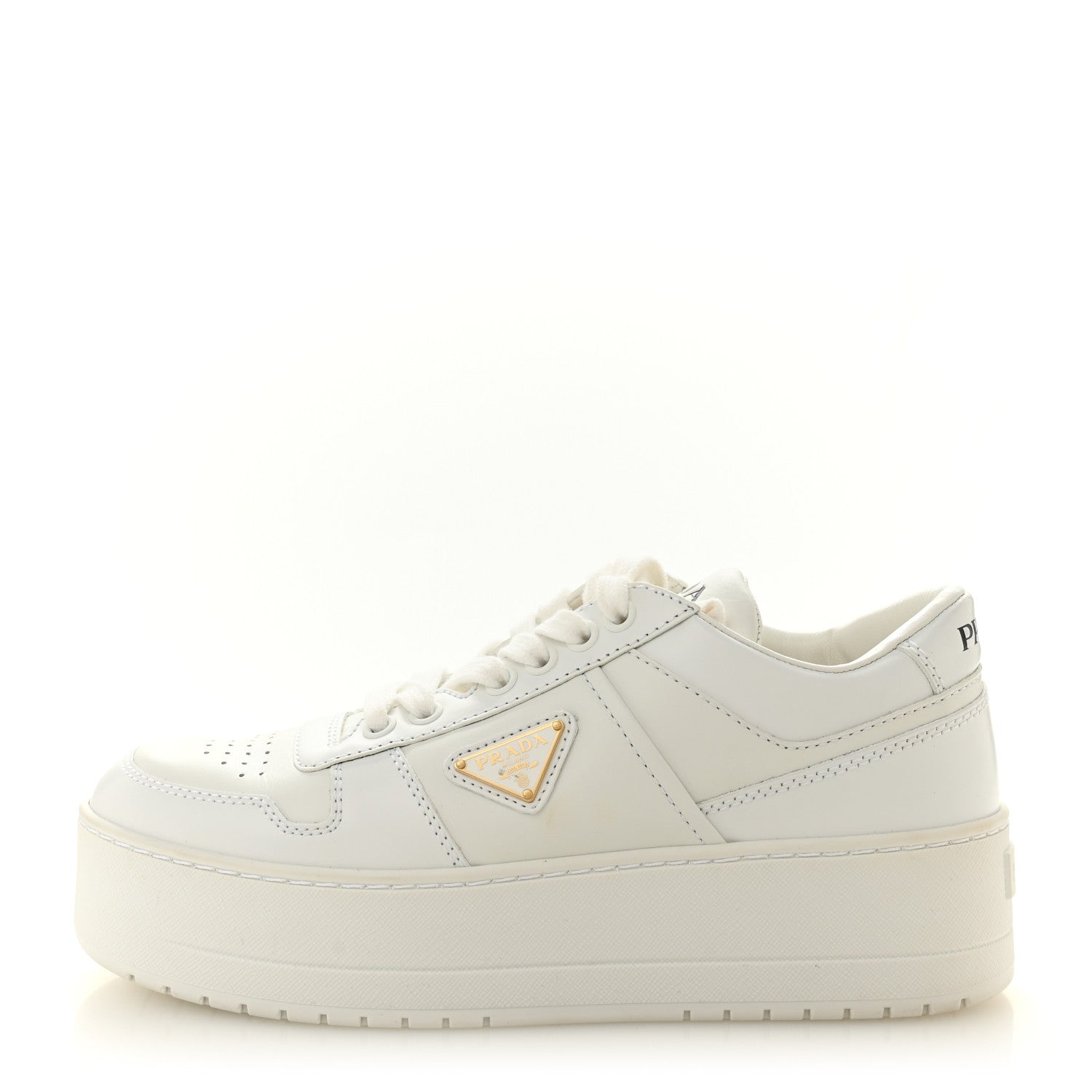 Vitello Rois Triangle Womens Downtown Platform Low Top Sneakers 37 White