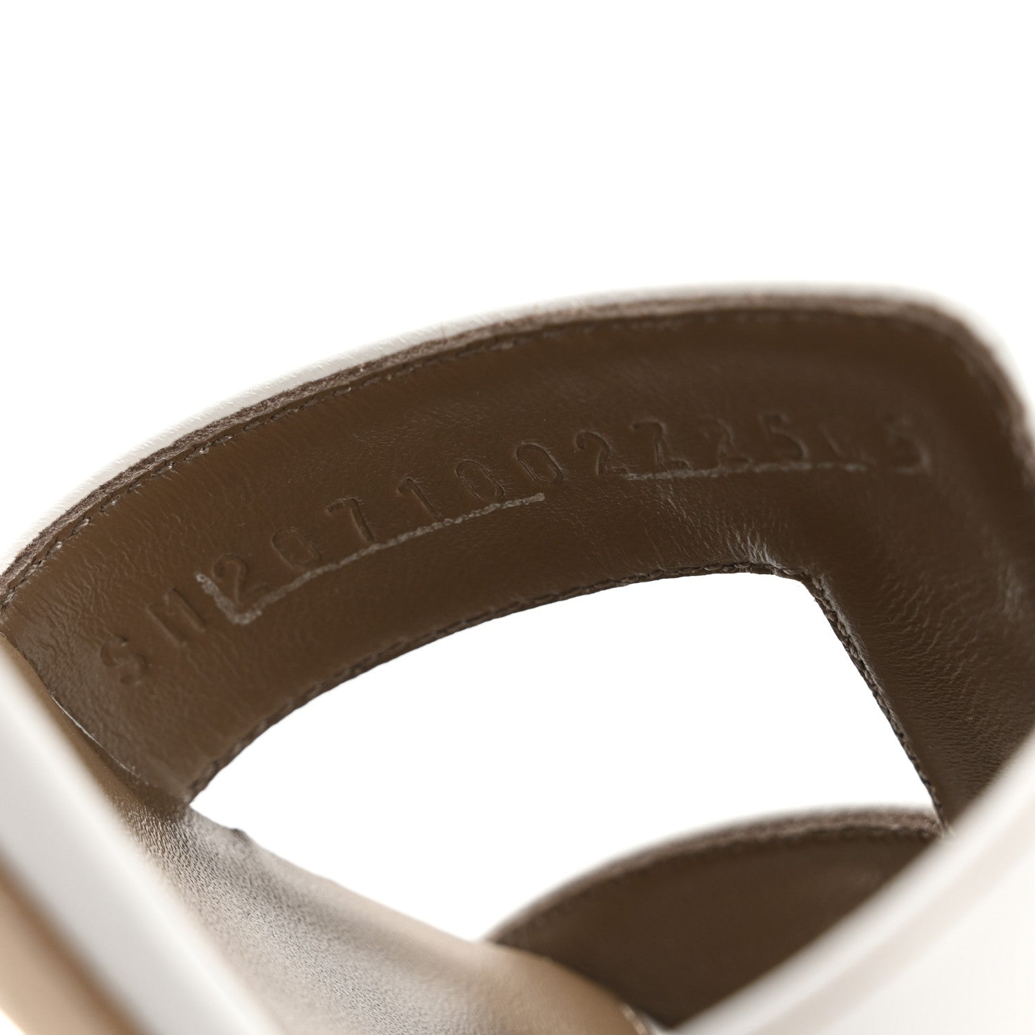 Calfskin Oasis Sandals 37.5 White