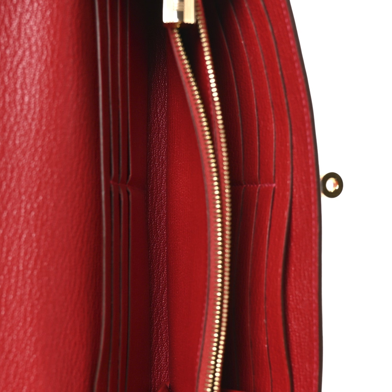 Chevre Mysore Kelly Longue Wallet Rouge Casaque