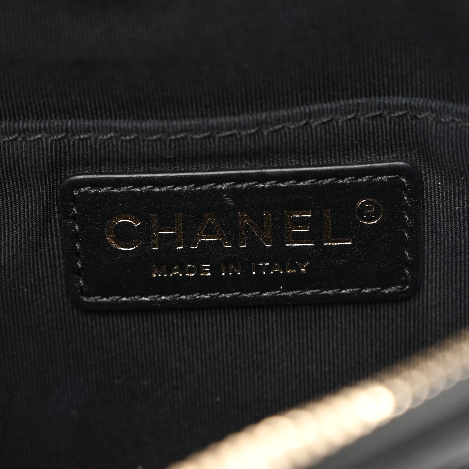 Lambskin Quilted Waist Bag Fanny Pack Black
