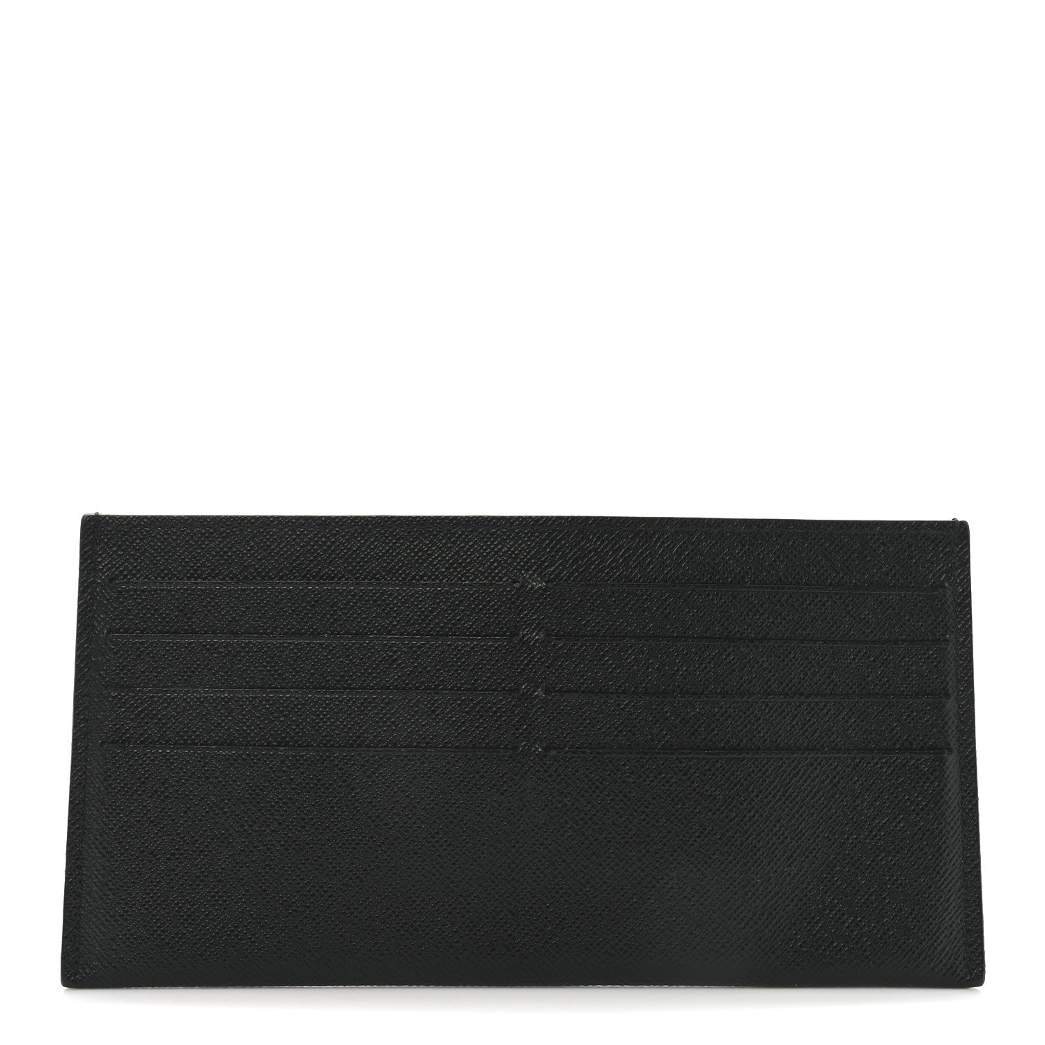 Calfskin Felicie Chain Wallet Card Holder Insert Black