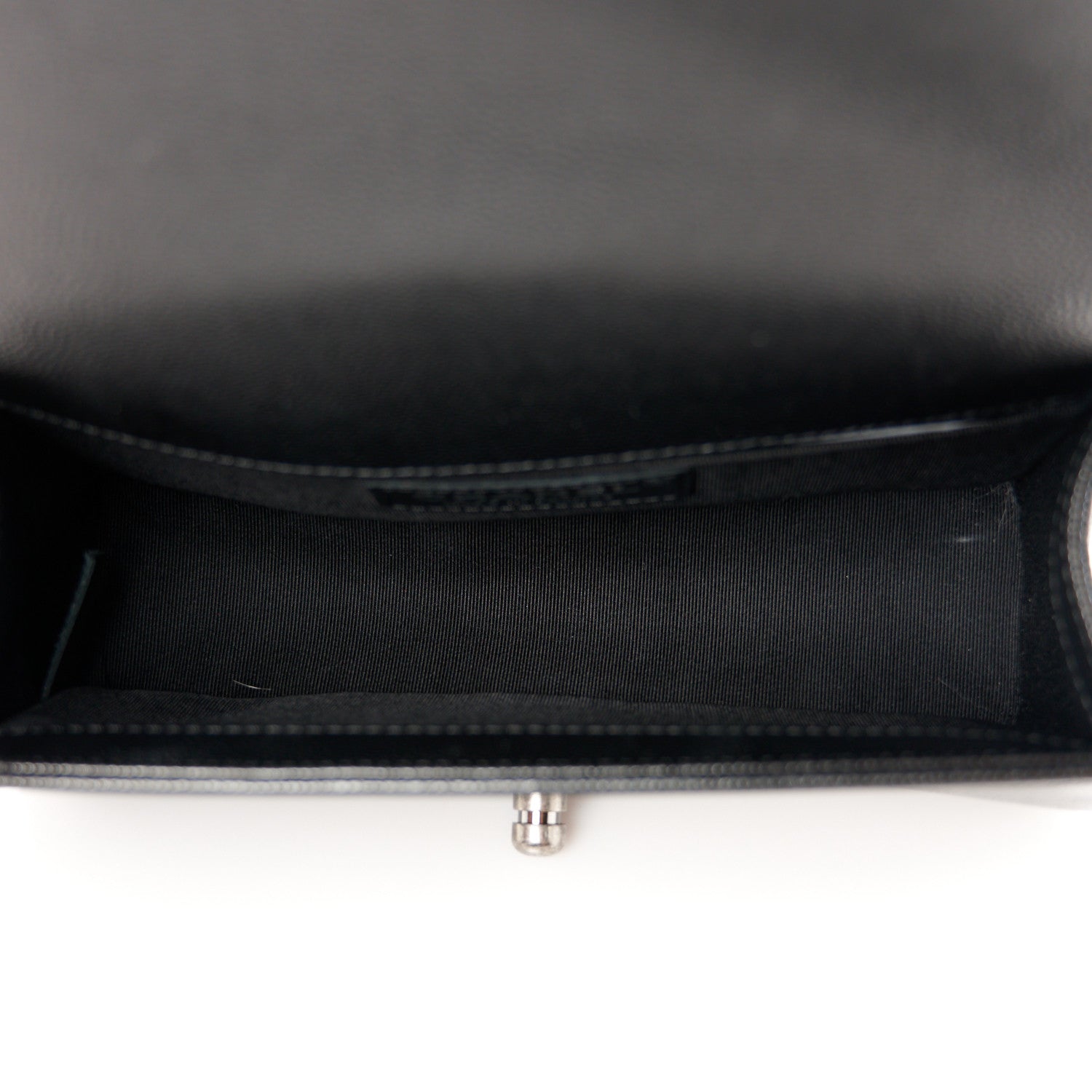 Caviar Quilted Small Boy Flap Black