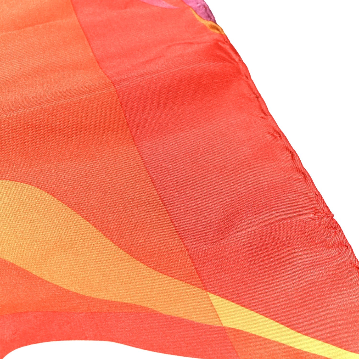 Silk Twill Floral Square Scarf Multicolor