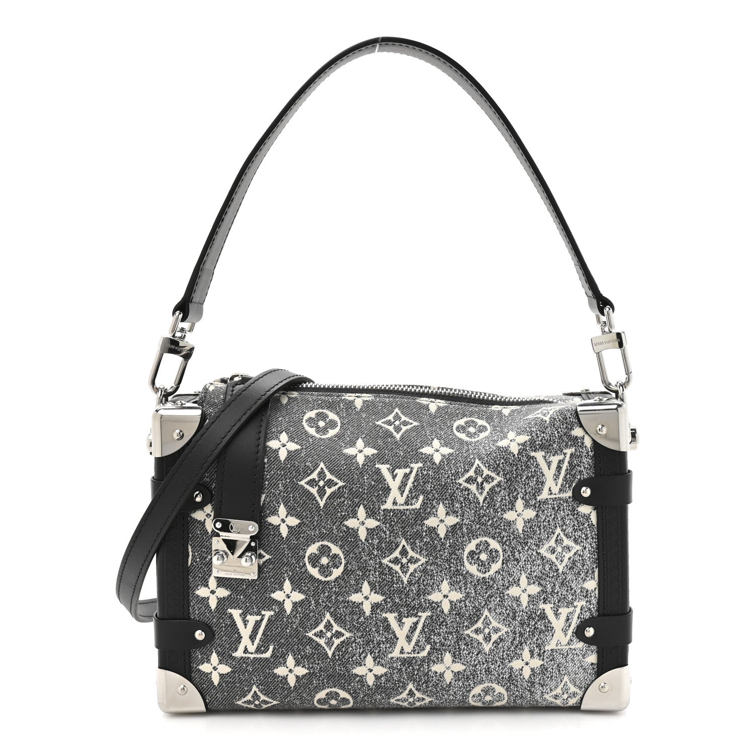 Monogram Jacquard Denim Side Trunk Grey