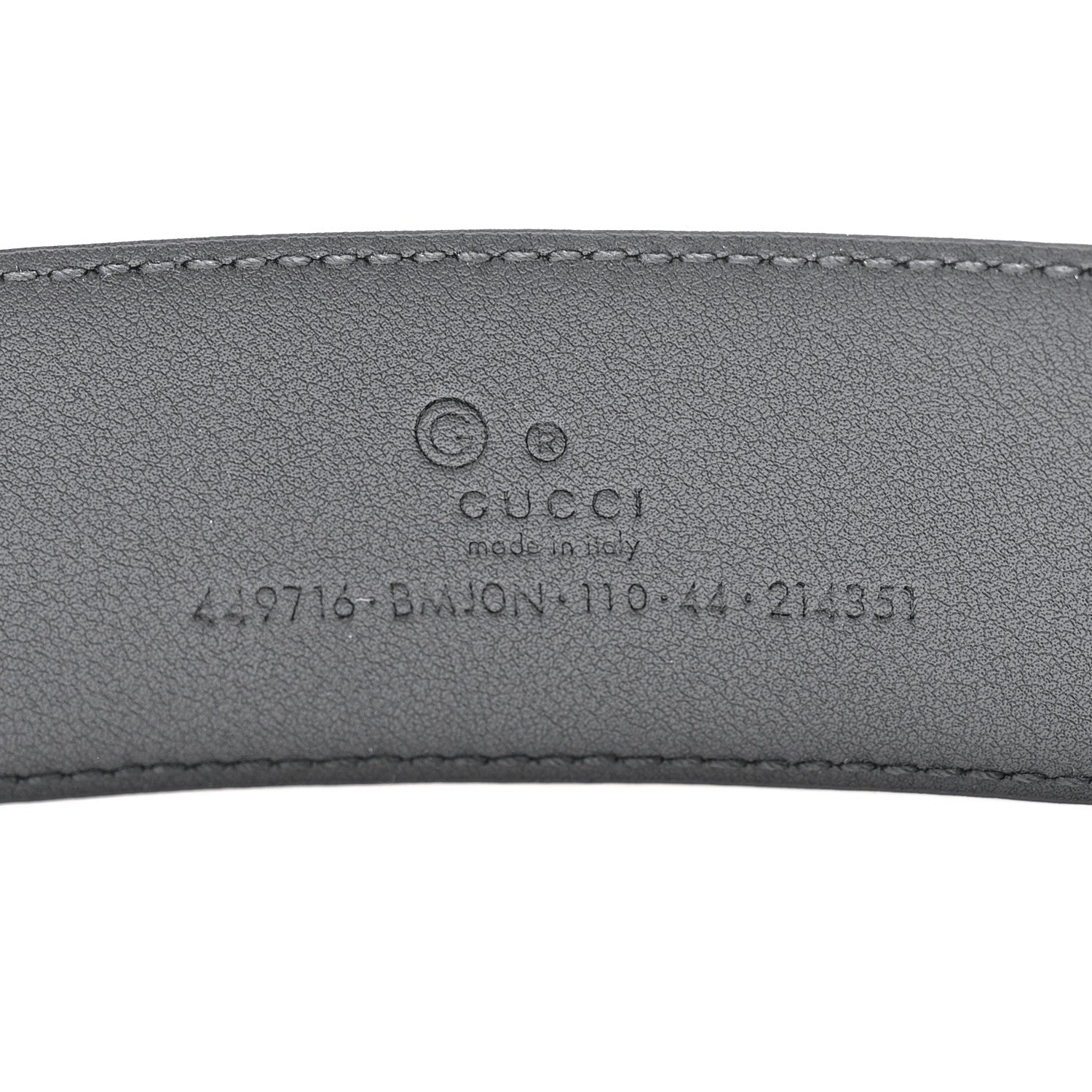 Soft Microguccissima 40mm Belt 110 44 Black