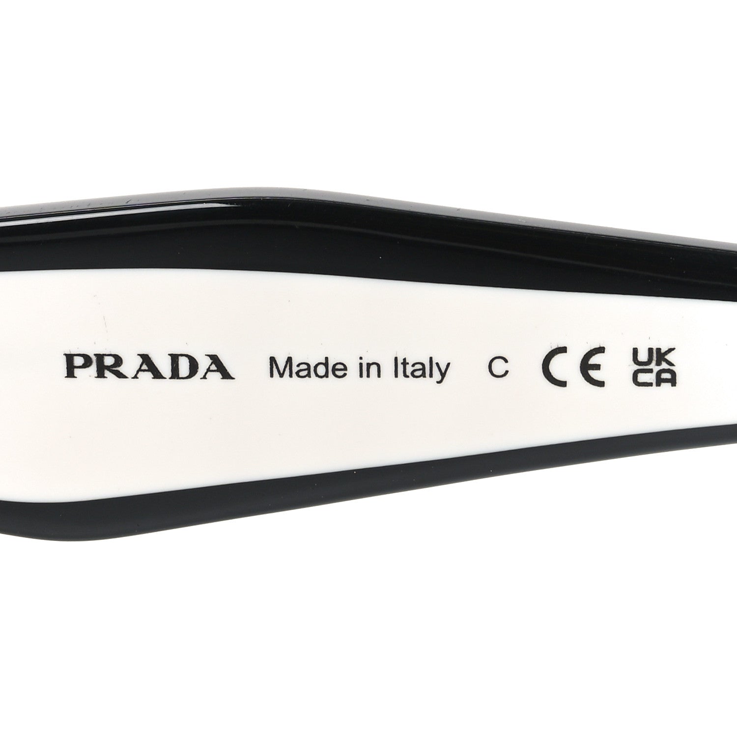 Acetate Sunglasses SPR 15W-F Black White