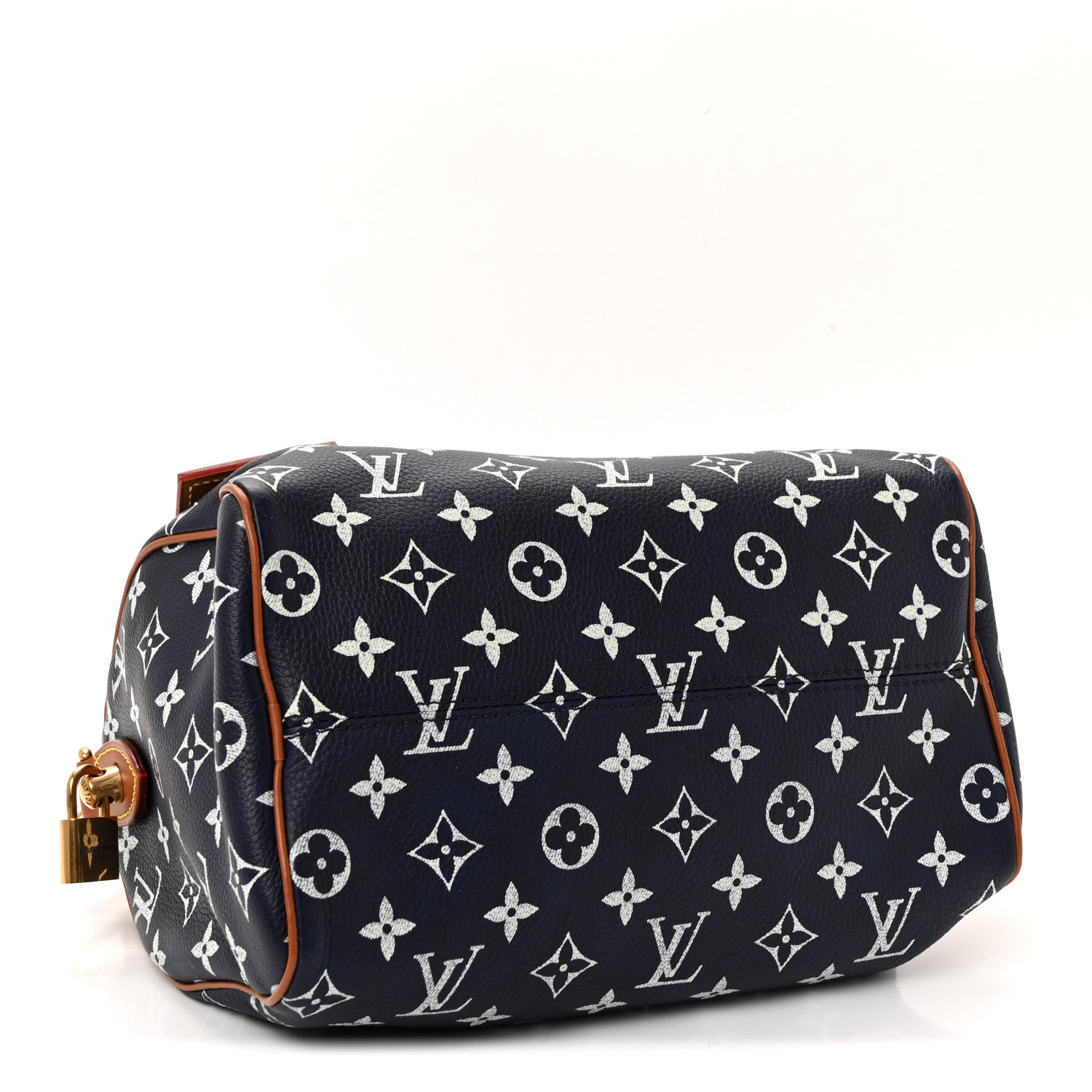 Calfskin Monogram Speedy P9 Bandouliere 25 Indigo