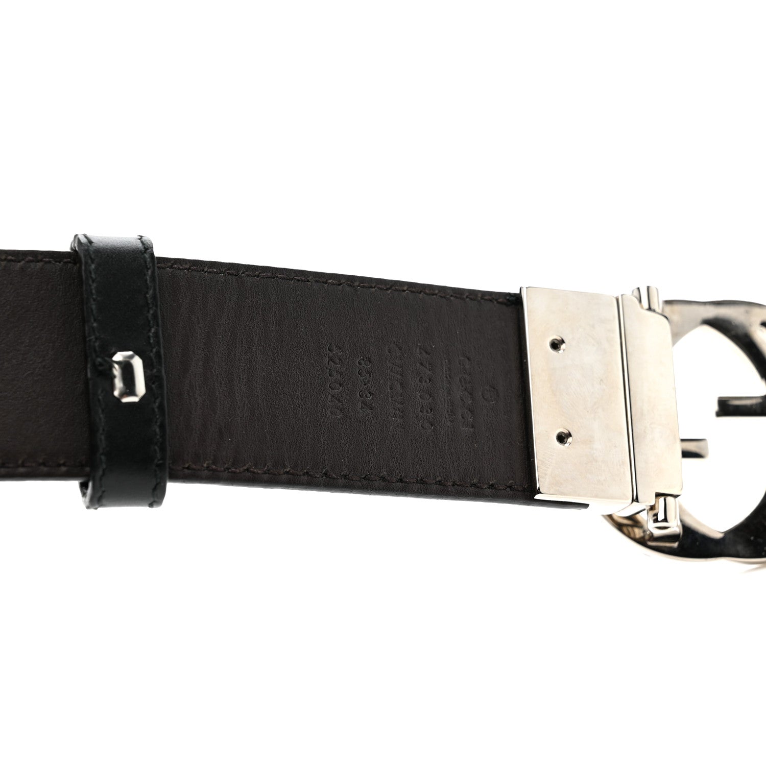 Guccissima Signature Interlocking G 37mm Belt 85 34 Black
