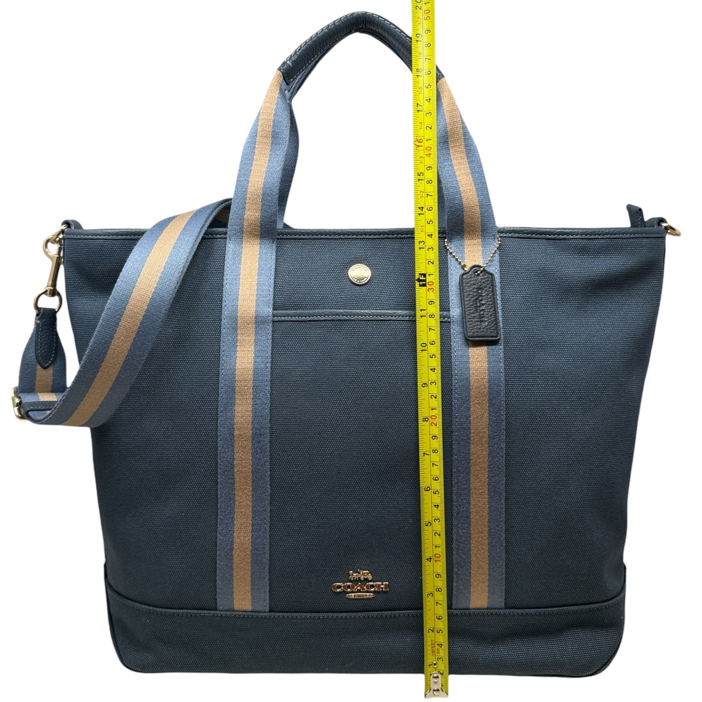 Ellis Weekender Tote Designer By Coach, Size: Large