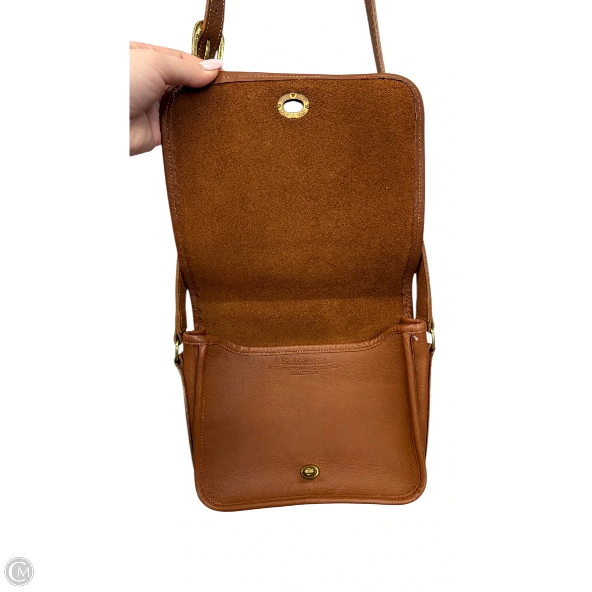 Handbag Leather By Clothes Mentor, Size: Small