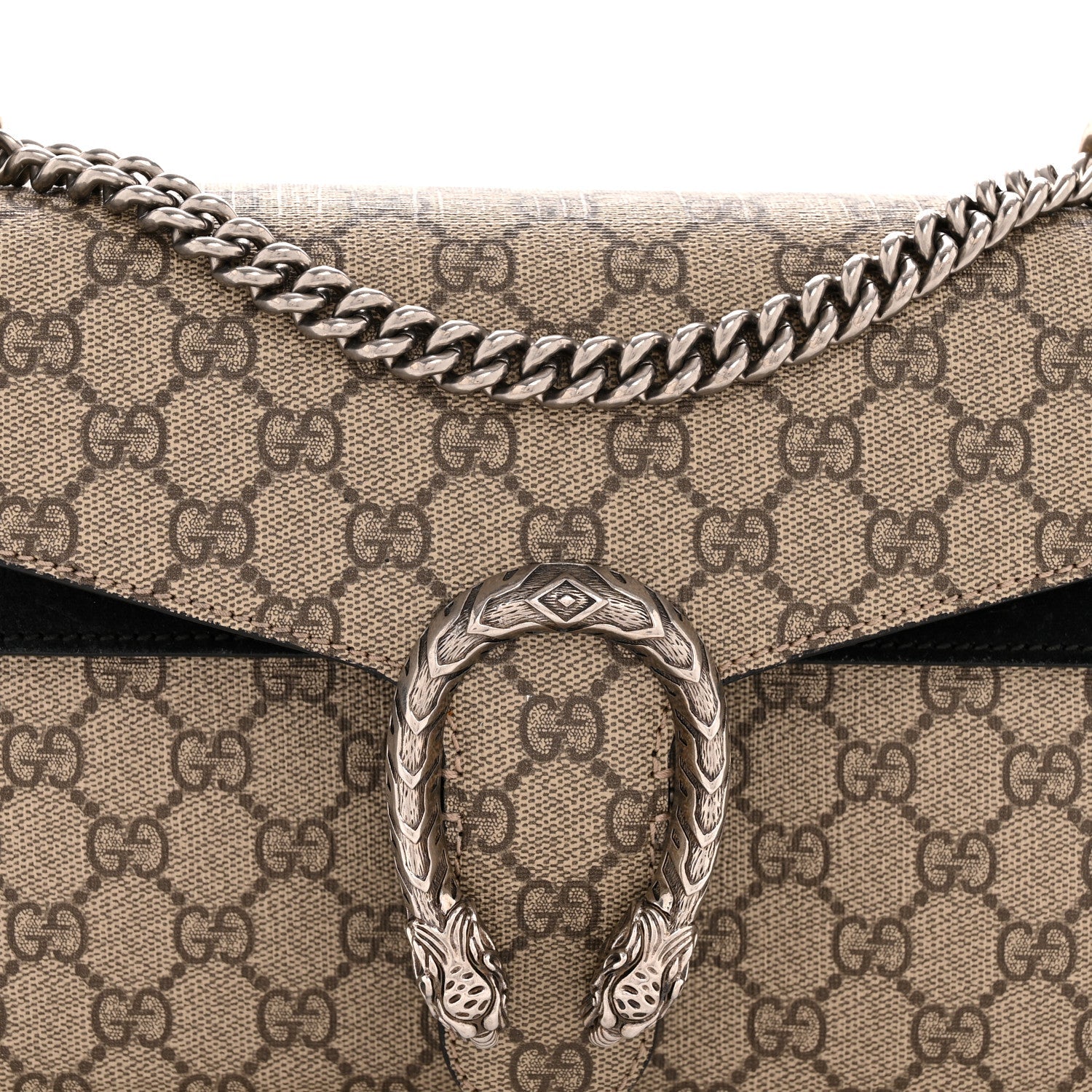 GG Supreme Monogram Small Dionysus Shoulder Bag Black