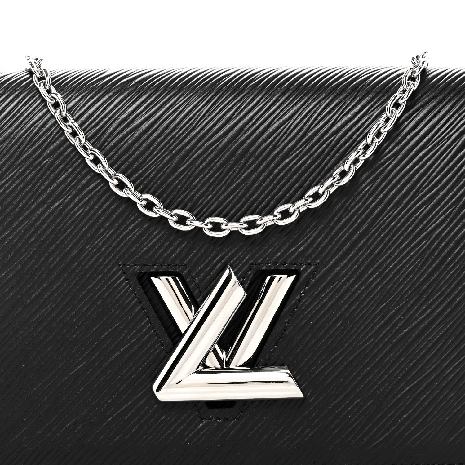 Epi Twist Belt Chain Wallet Black