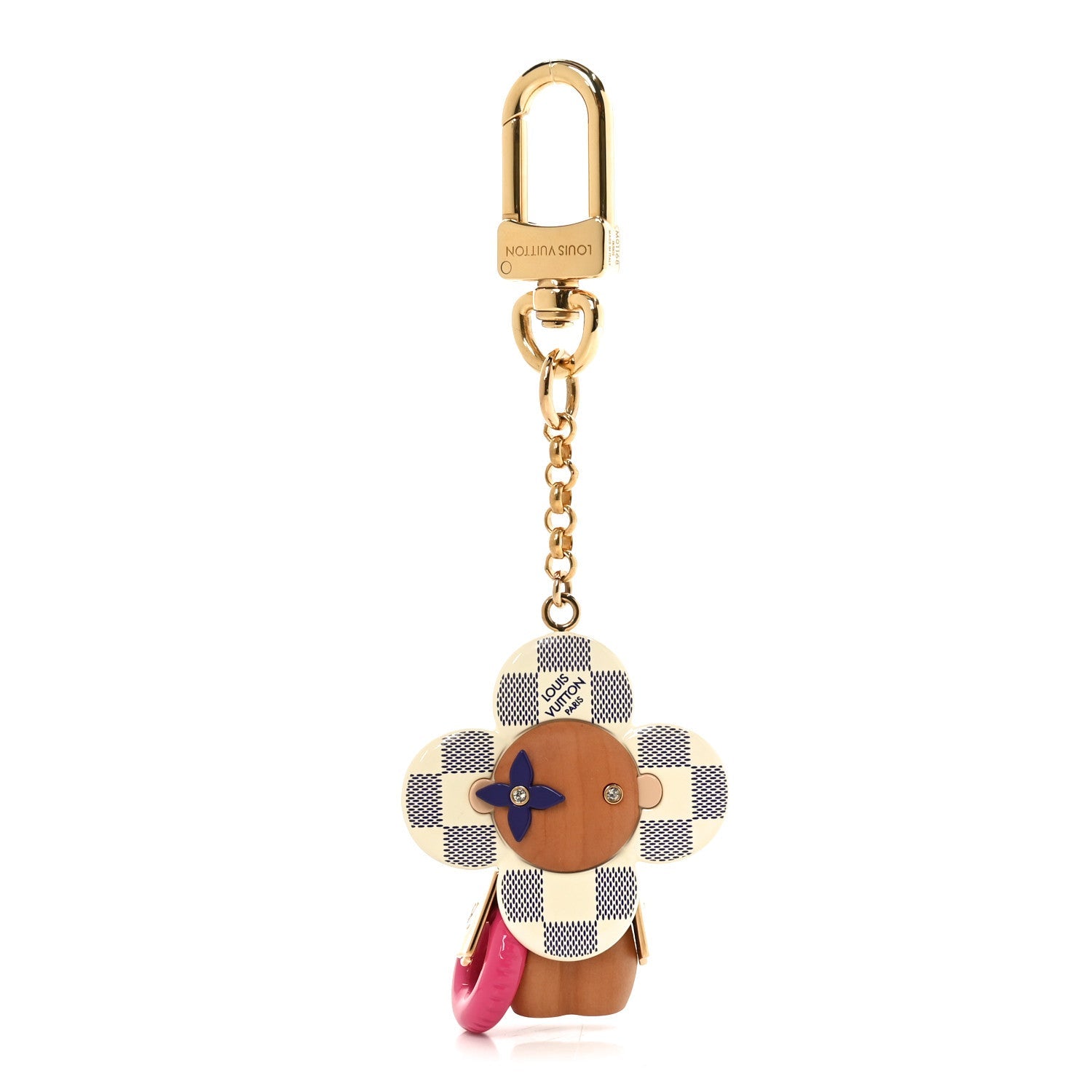 Wood Damier Azur Vivienne By The Pool Key Holder