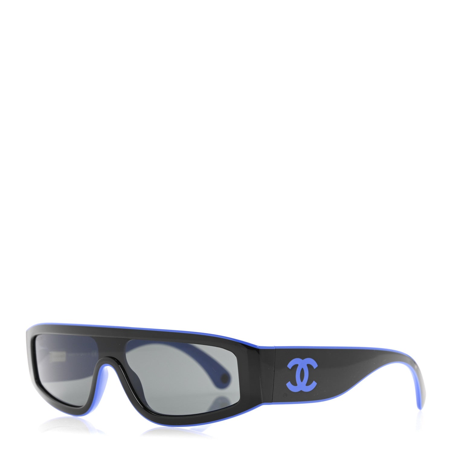 Acetate Cat Eye Sunglasses 6057 Black Blue