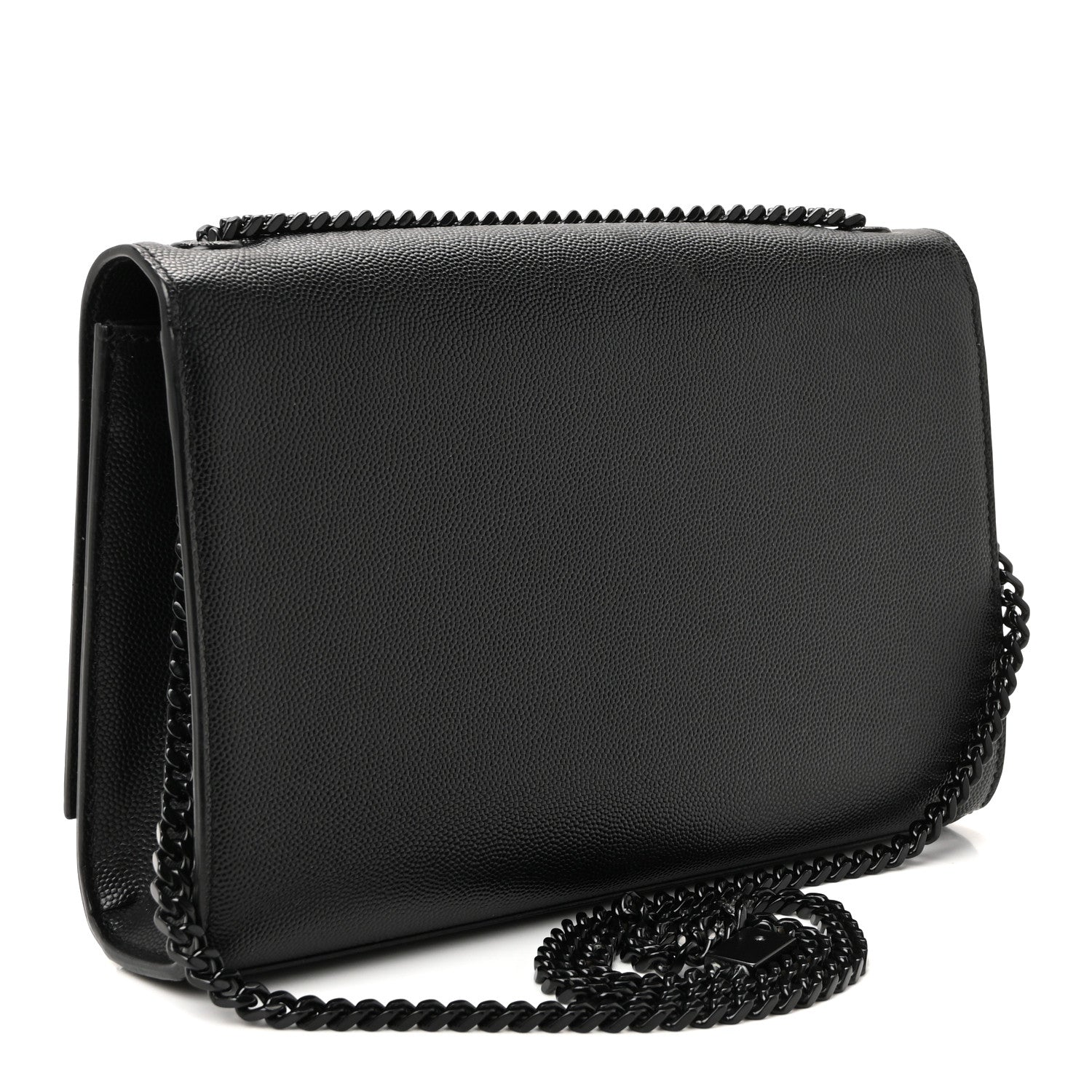 Grain De Poudre Medium Classic Monogram Monochrome Kate Satchel Black