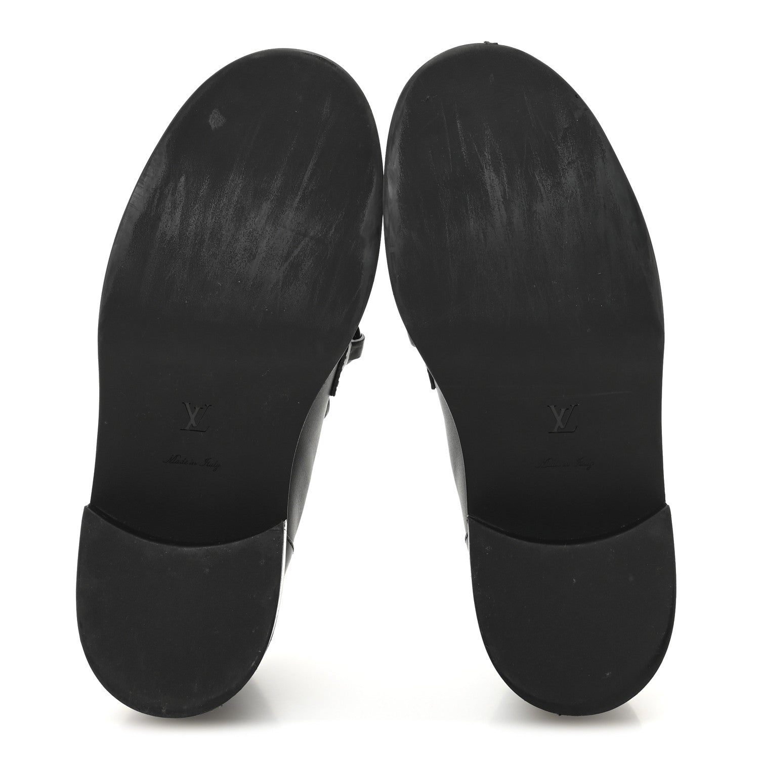 Calfskin Oversized Chain Academy Loafers 37 Black
