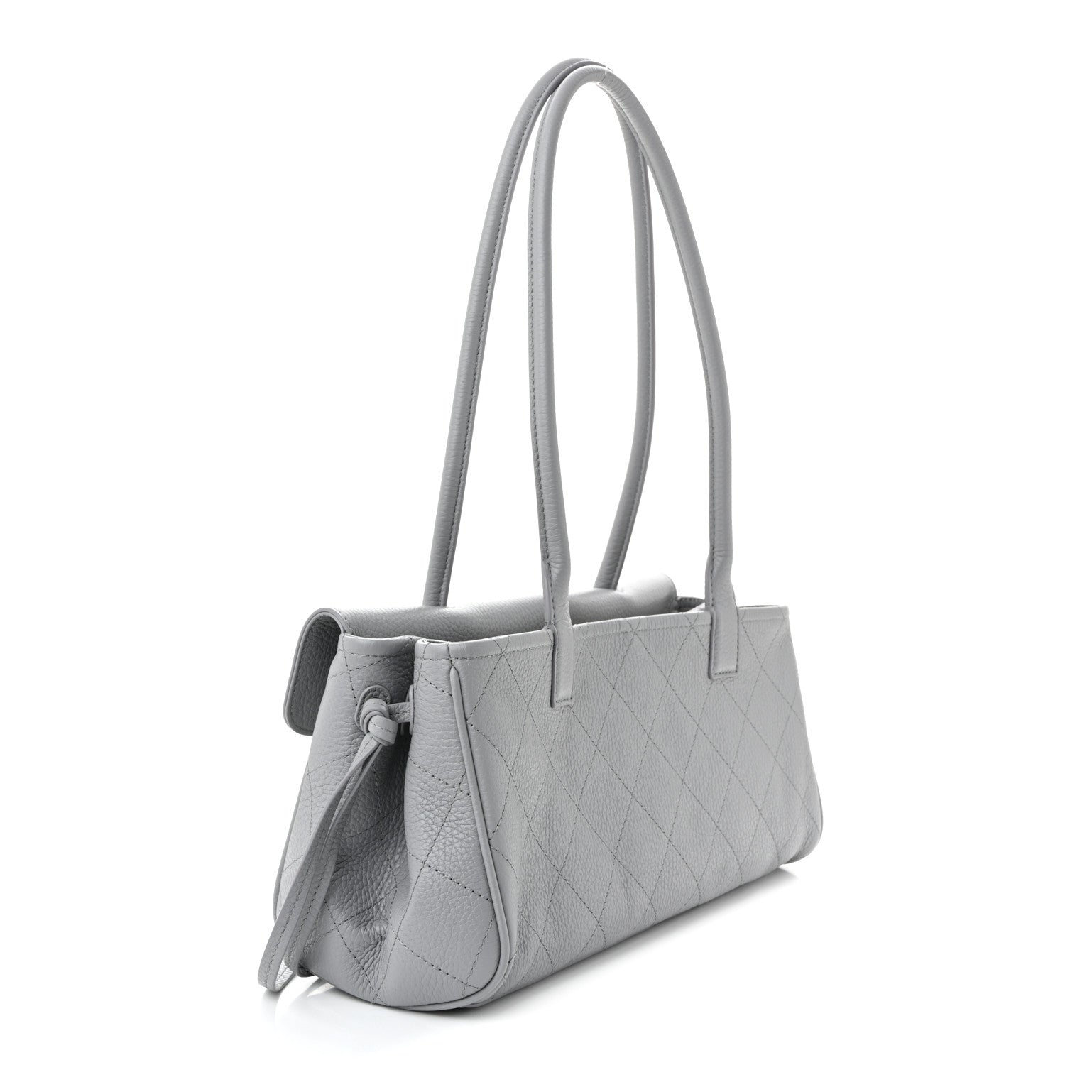 Grained Calfskin Urban Essentials Small Shopping Bag Grey