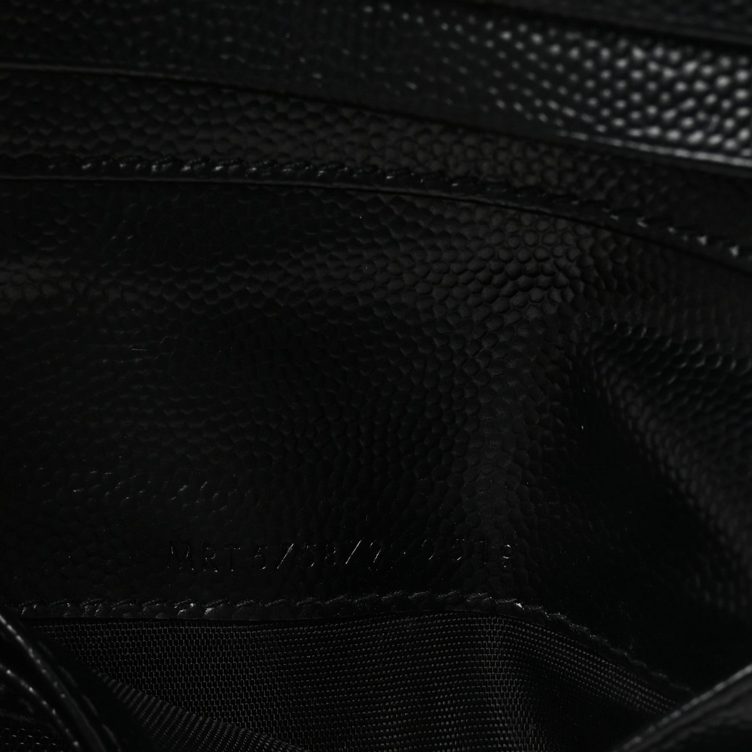 Grain De Poudre Matelasse Chevron Monogram Zipped Card Case Black