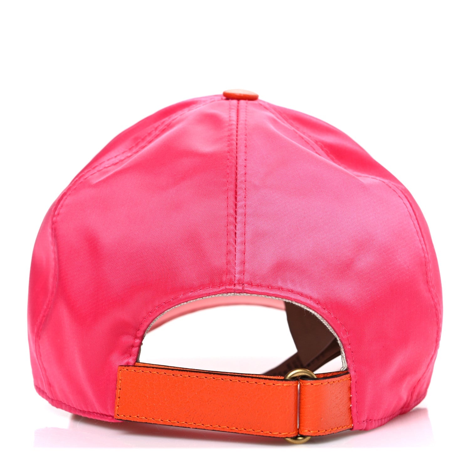 X ADIDAS Satin Trefoil Logo MC Rolly Baseball Hat Fuxia Red