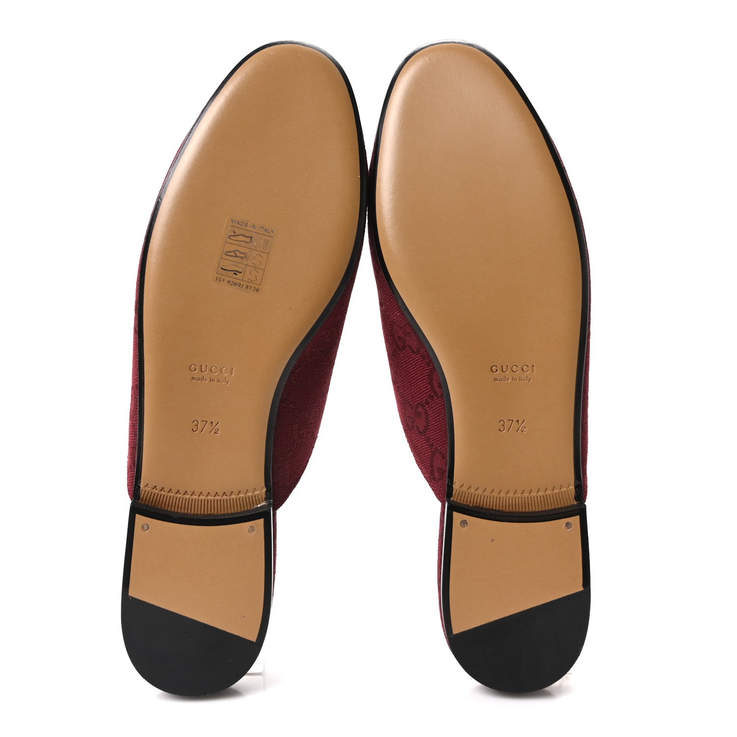 GG Monogram Canvas Womens Princetown Slippers 37.5 Ancora