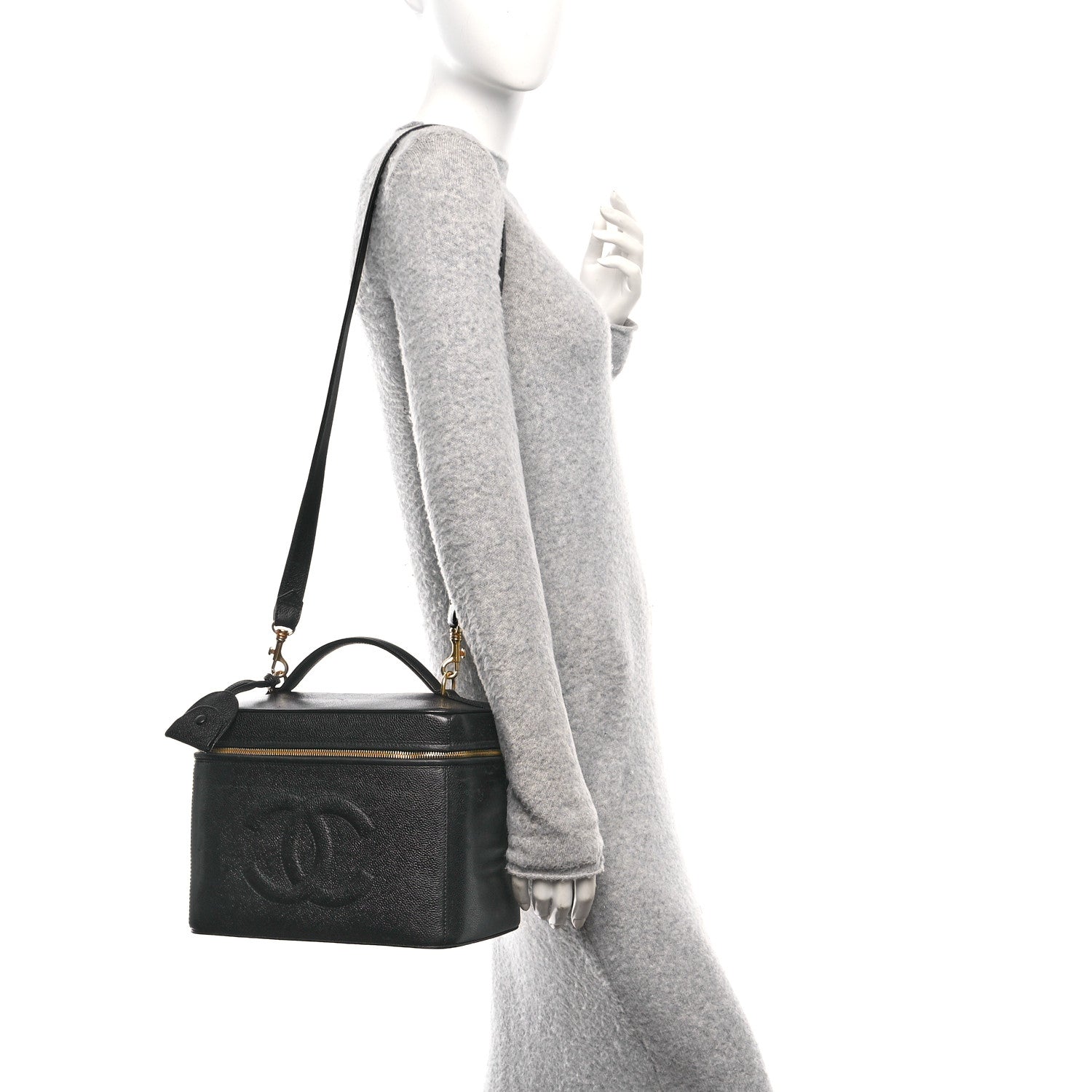 Caviar CC Vanity Train Case Black