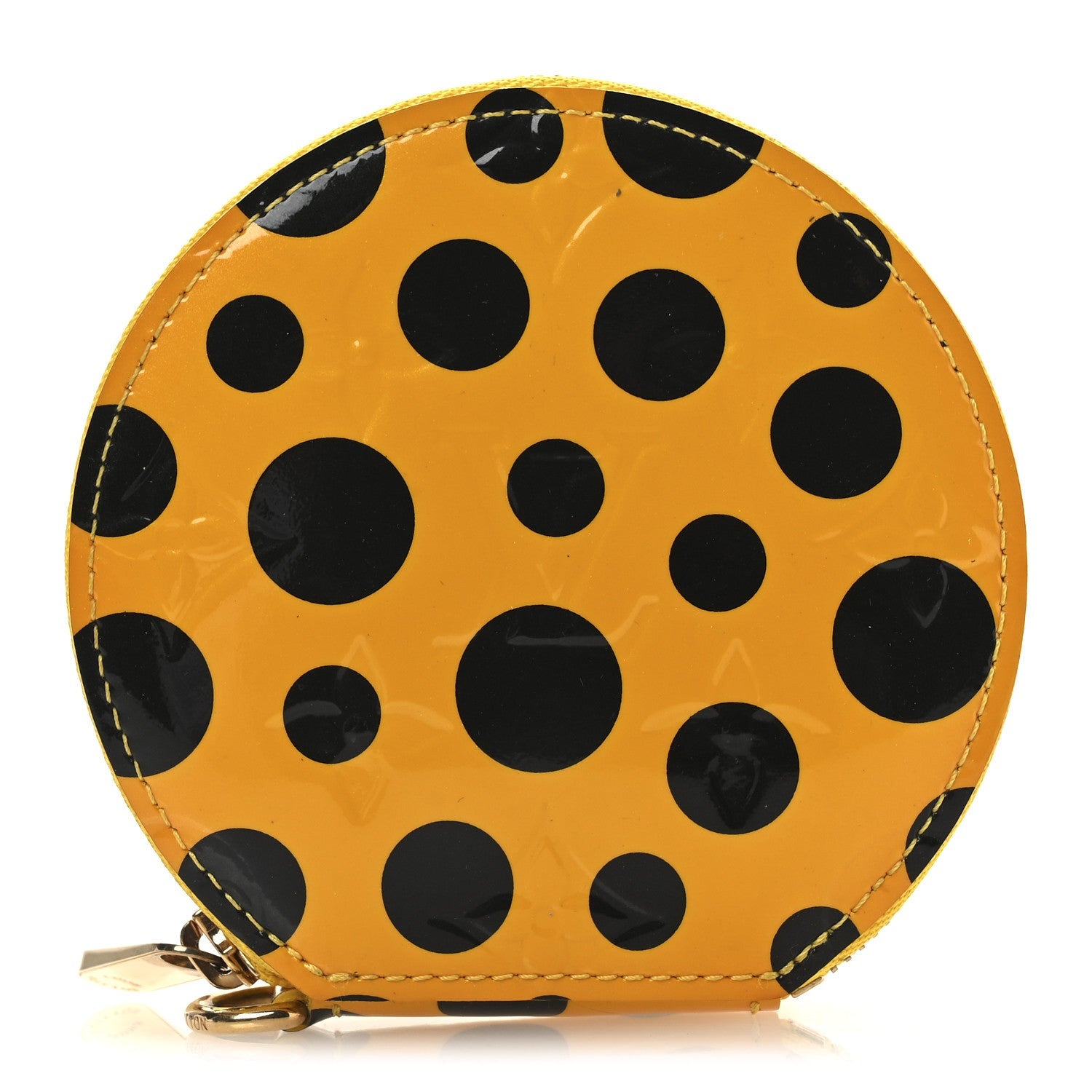 Vernis Kusama Infinity Dots Chapeau Coin Purse Yellow