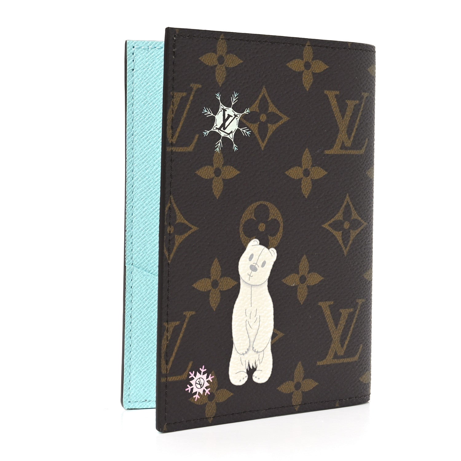 Monogram 2025 Christmas Animation Passport Cover Azur Frost