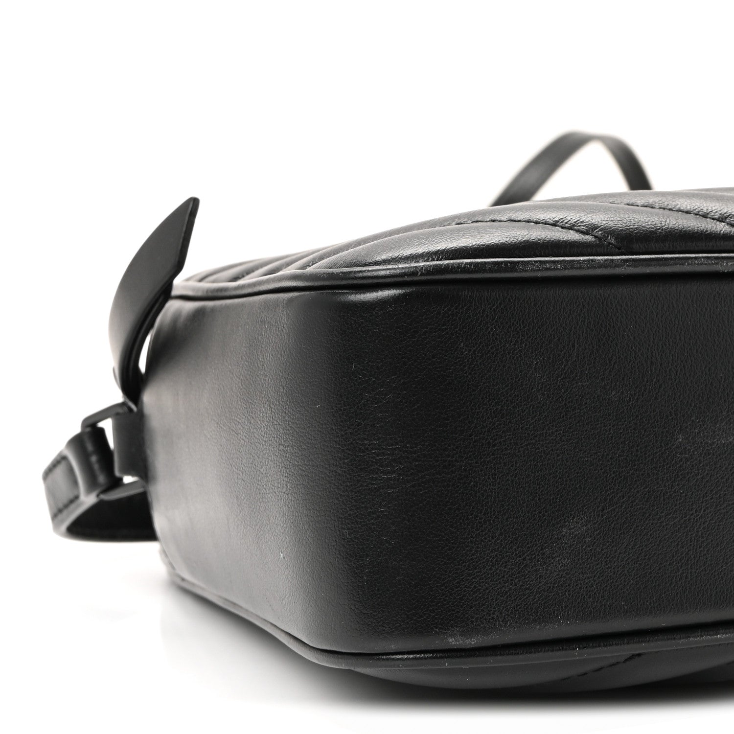 Calfskin Matelasse Monogram Monochrome Lou Camera Bag Black