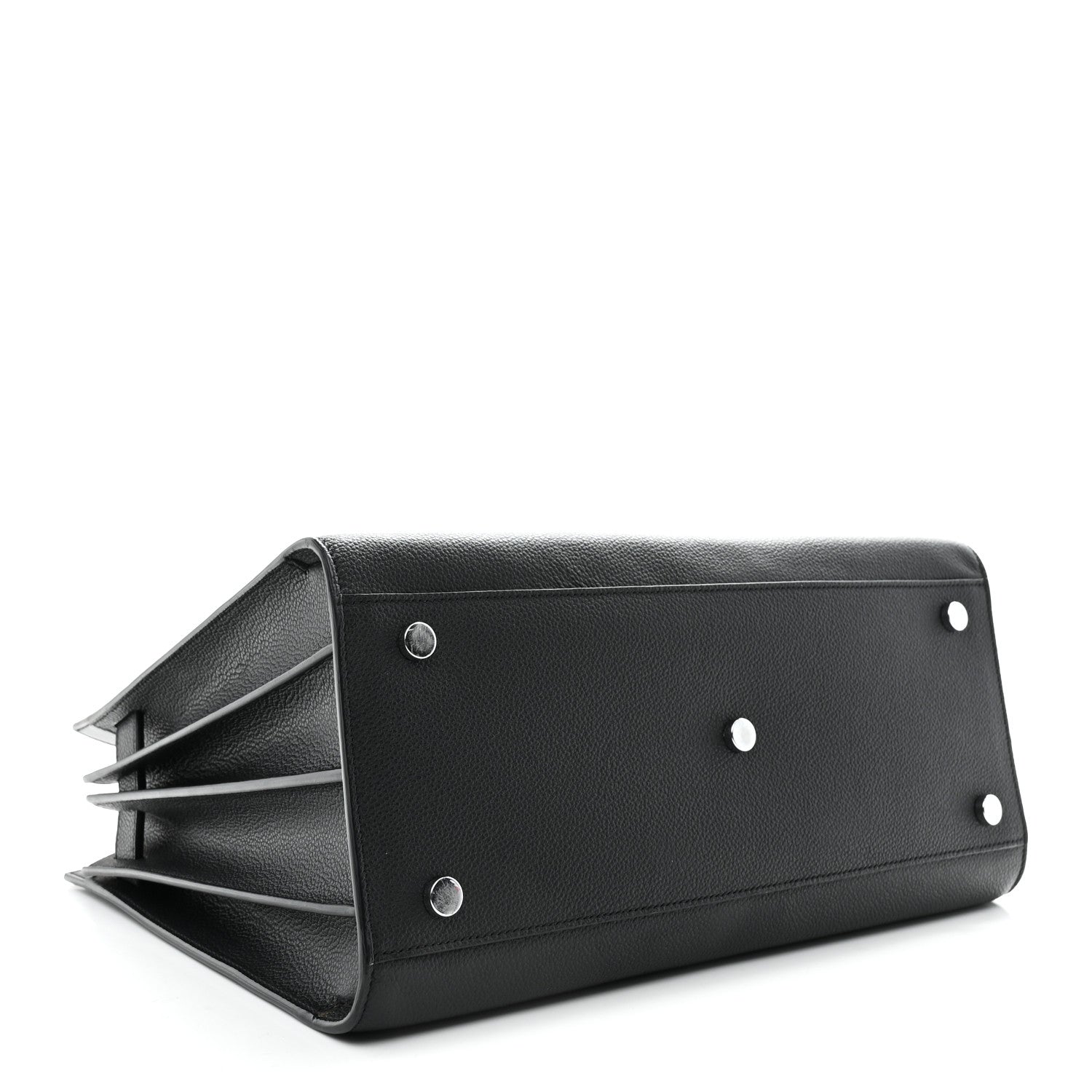 Grained Calfskin Small Sac De Jour Black