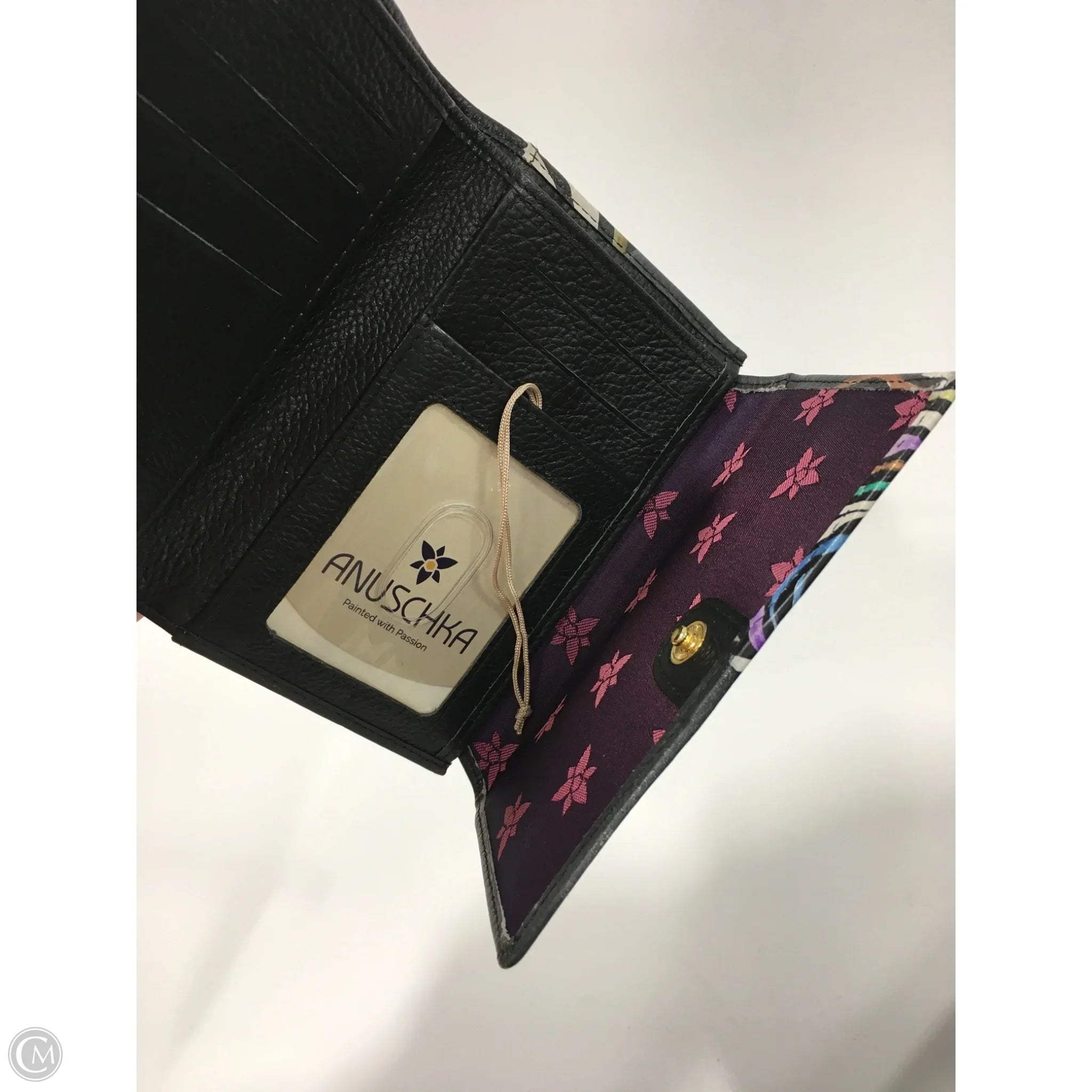 Wallet Leather By Anuschka, Size: Small