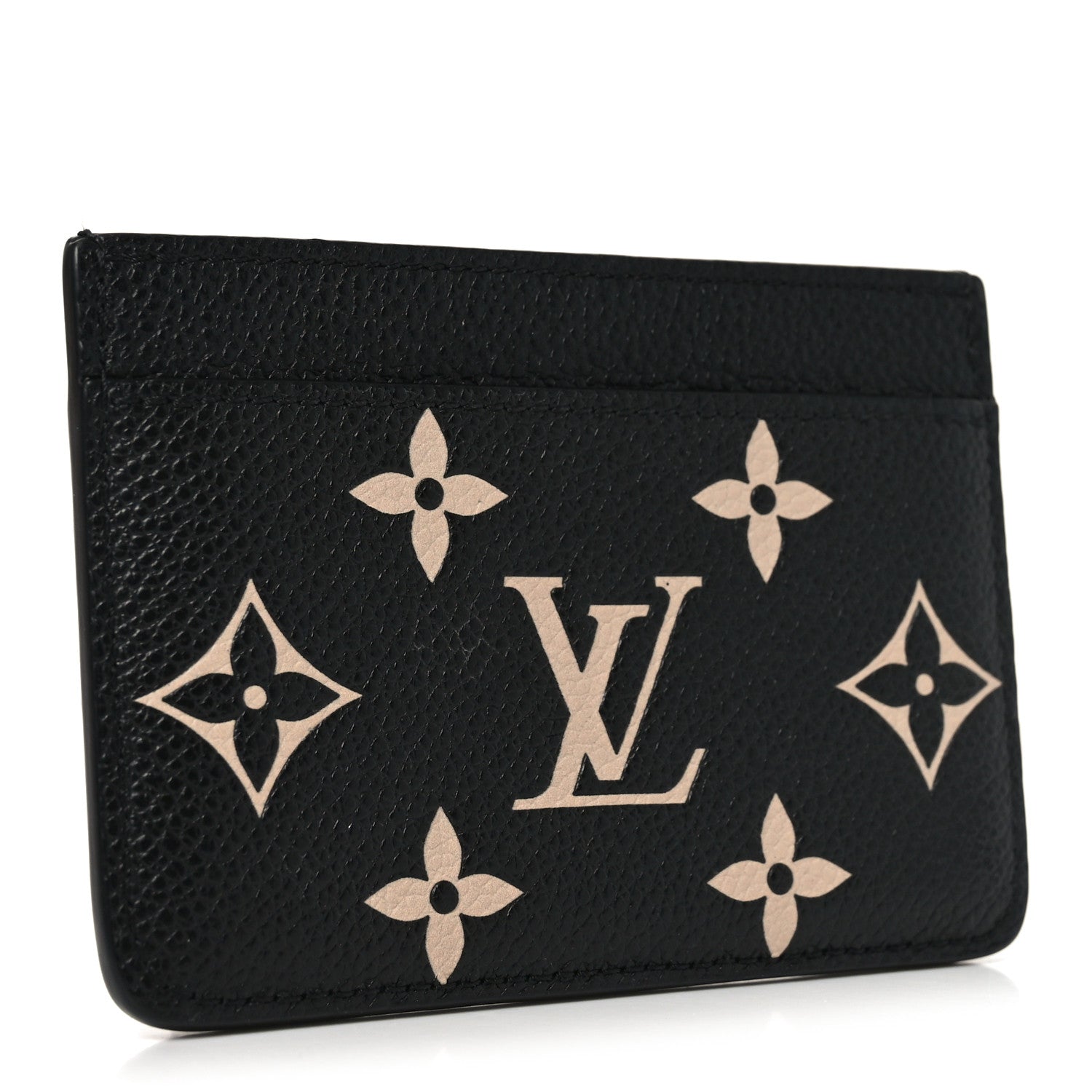 Empreinte Monogram Giant Card Holder Black Beige