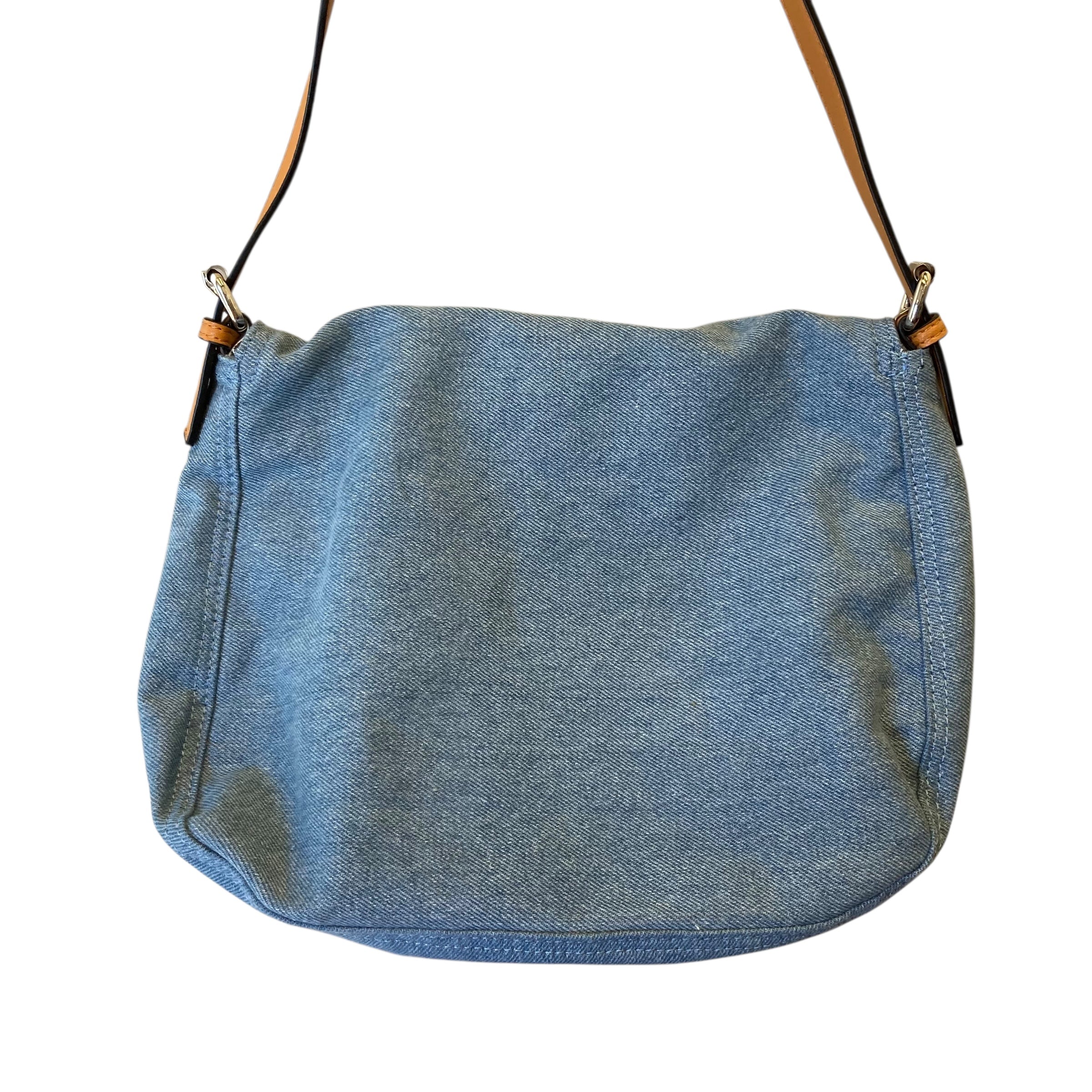 Handbag By Simply Noelle In Blue Denim, Size:Medium