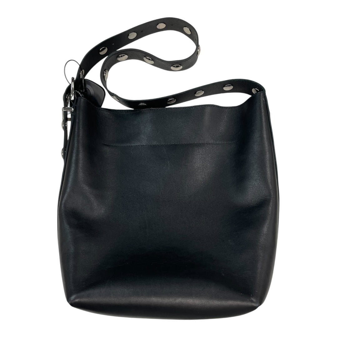 Handbag Leather By Madewell In Black, Size:Medium