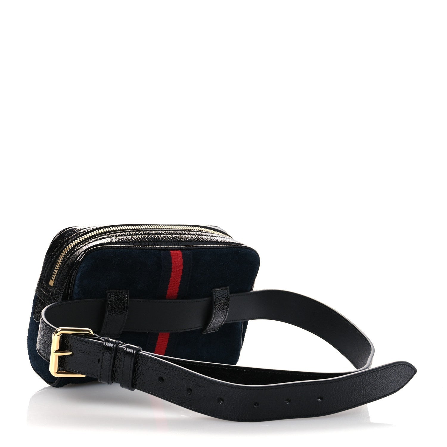 Suede Small Ophidia Belt Bag 85 34 Black