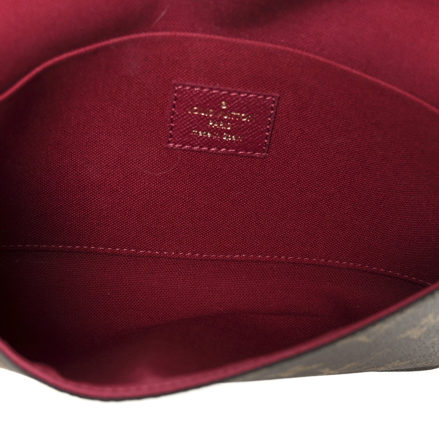 Monogram Pochette Felicie Chain Wallet Fuchsia
