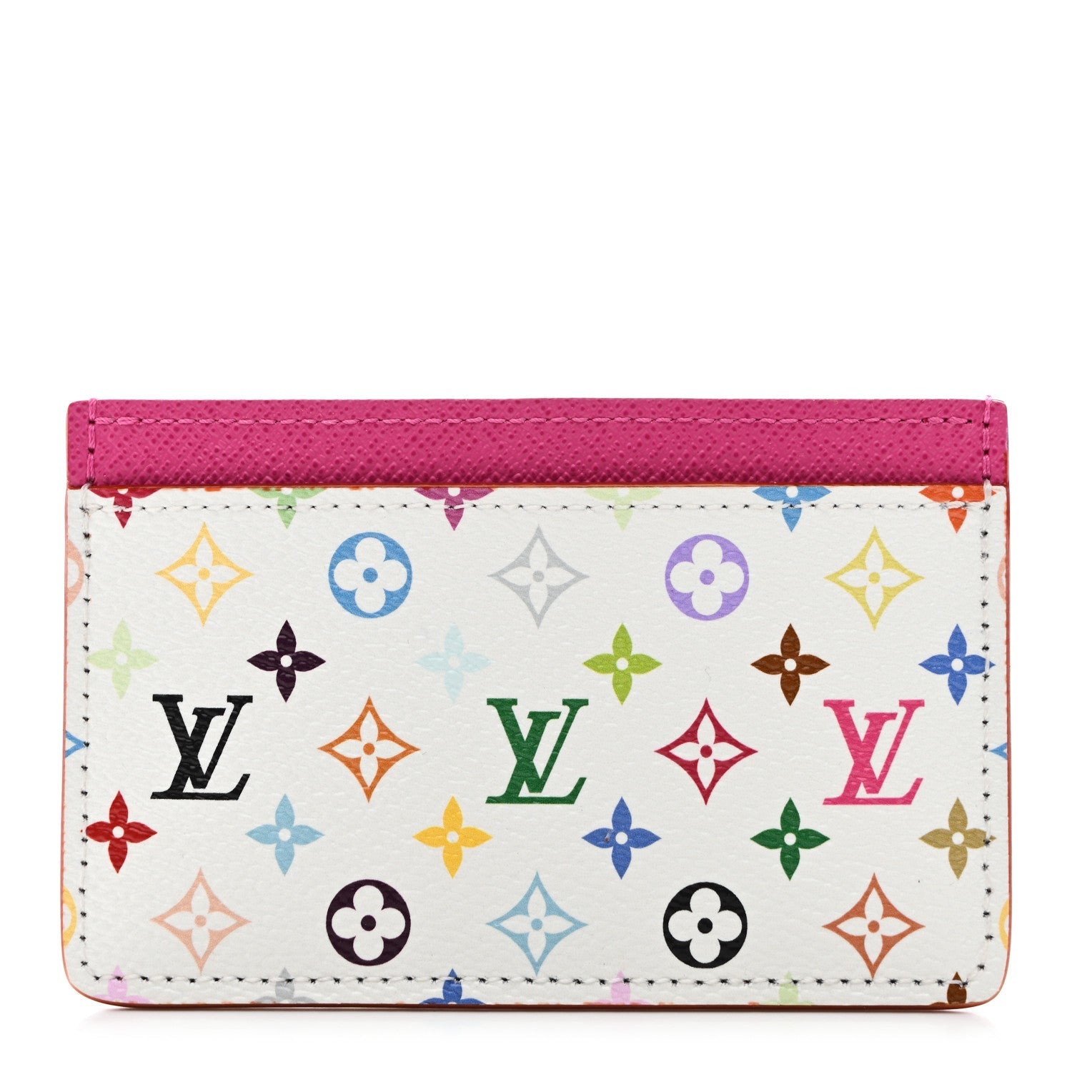 LV X TM Monogram Multicolor Card Holder Kawaii Pink