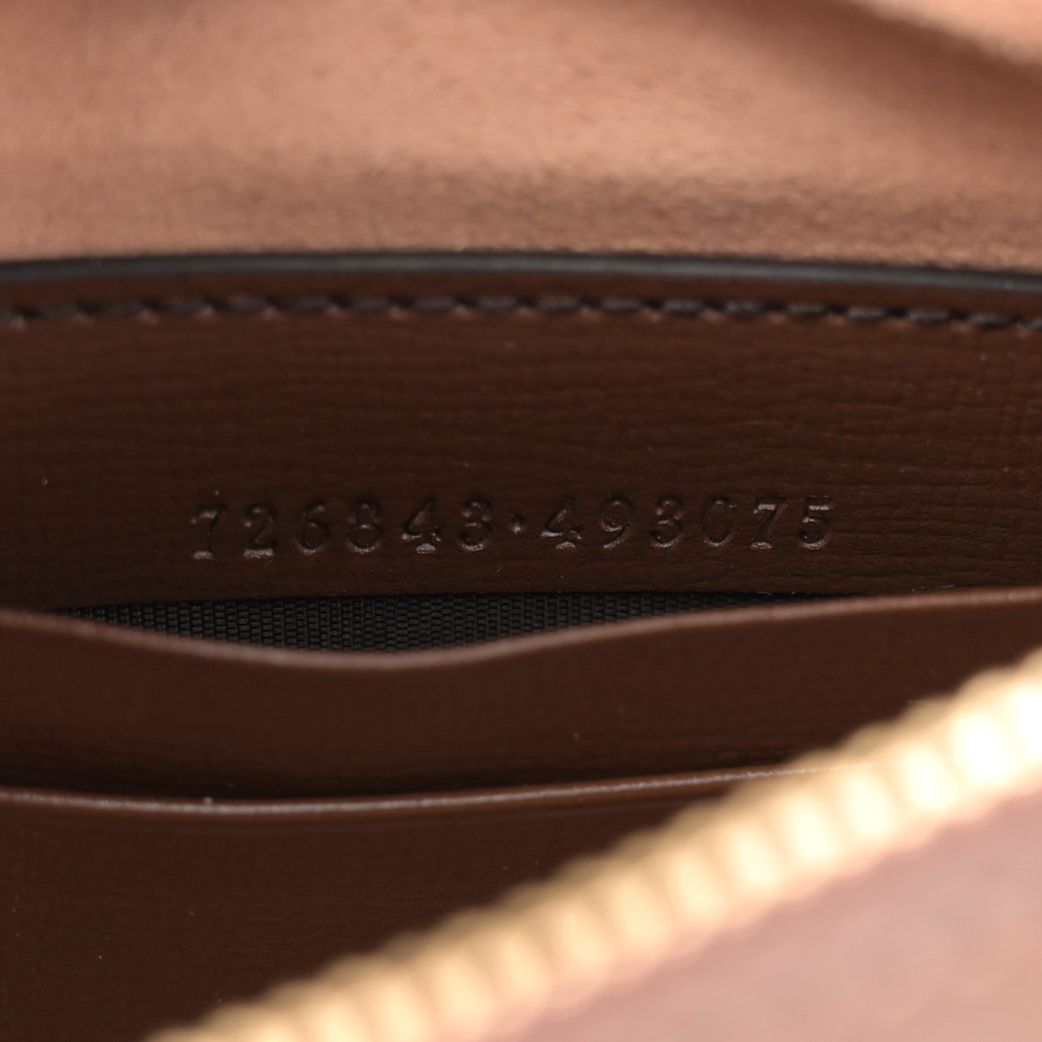 GG Supreme Monogram Azalea Calfskin Mini Retro Interlocking G Half Moon Bag Beige Ebony Brown Sugar